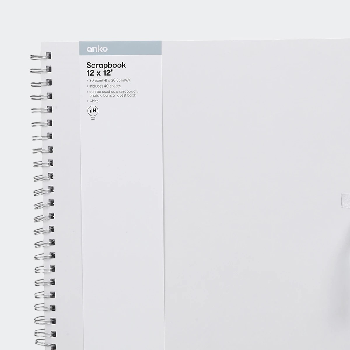 5 12in. x 12in. Scrapbook - White, 5 of 5