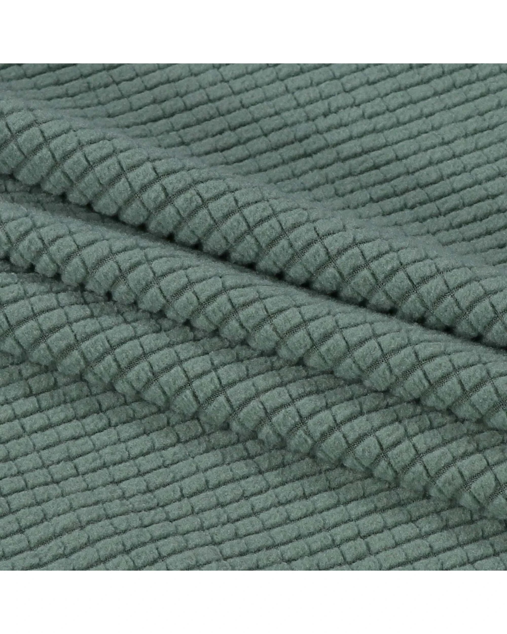 4 Smarcute 2 Seater High Stretch Jacquqard Textured Sofa Cover - Green, 4 of 5