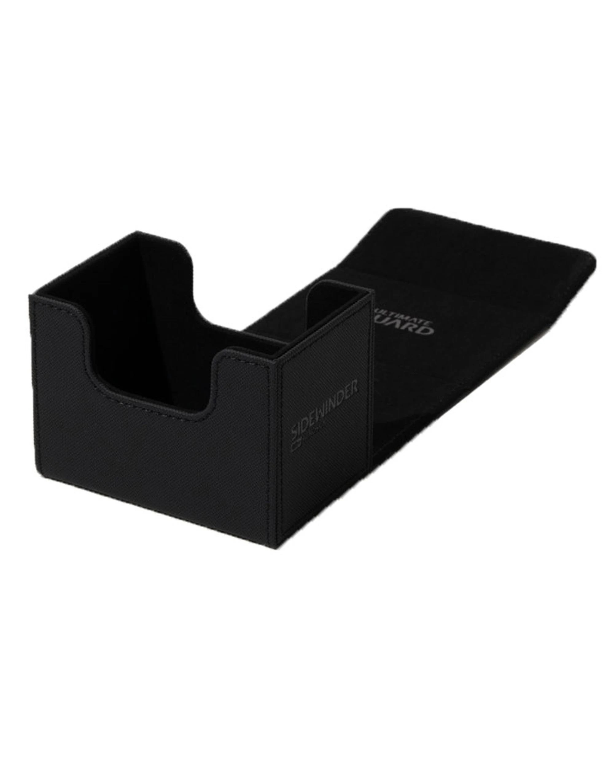 3 Ultimate Guard Sidewinder 80+ Xenoskin Monocolour Deck Box - Black, 3 of 6