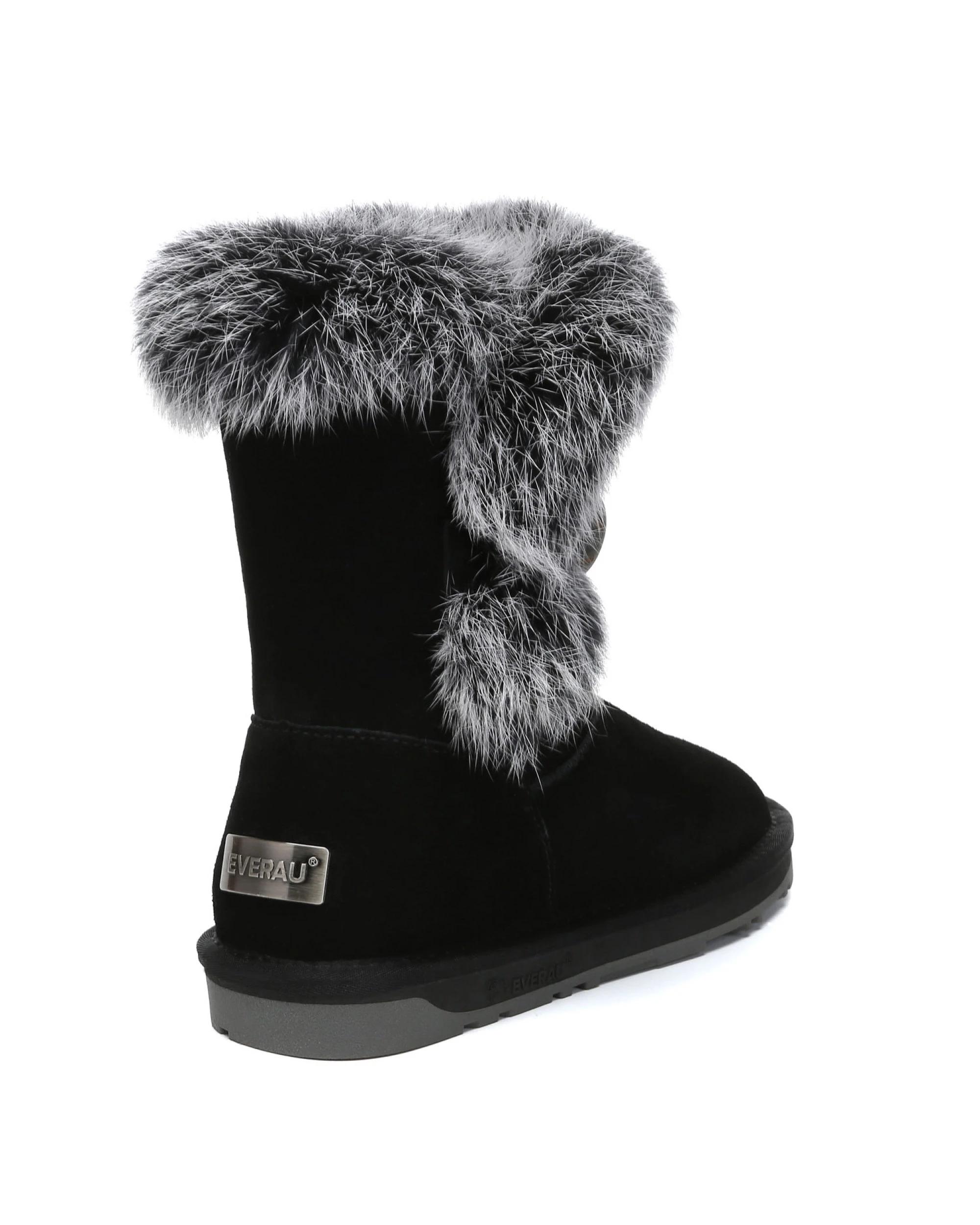 3 Everau Womens Donna Boots BLACK, 3 of 5