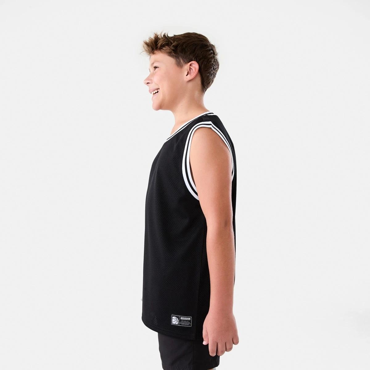 2 Active Kids Sleeveless Mesh Tank BLACK, 2 of 7