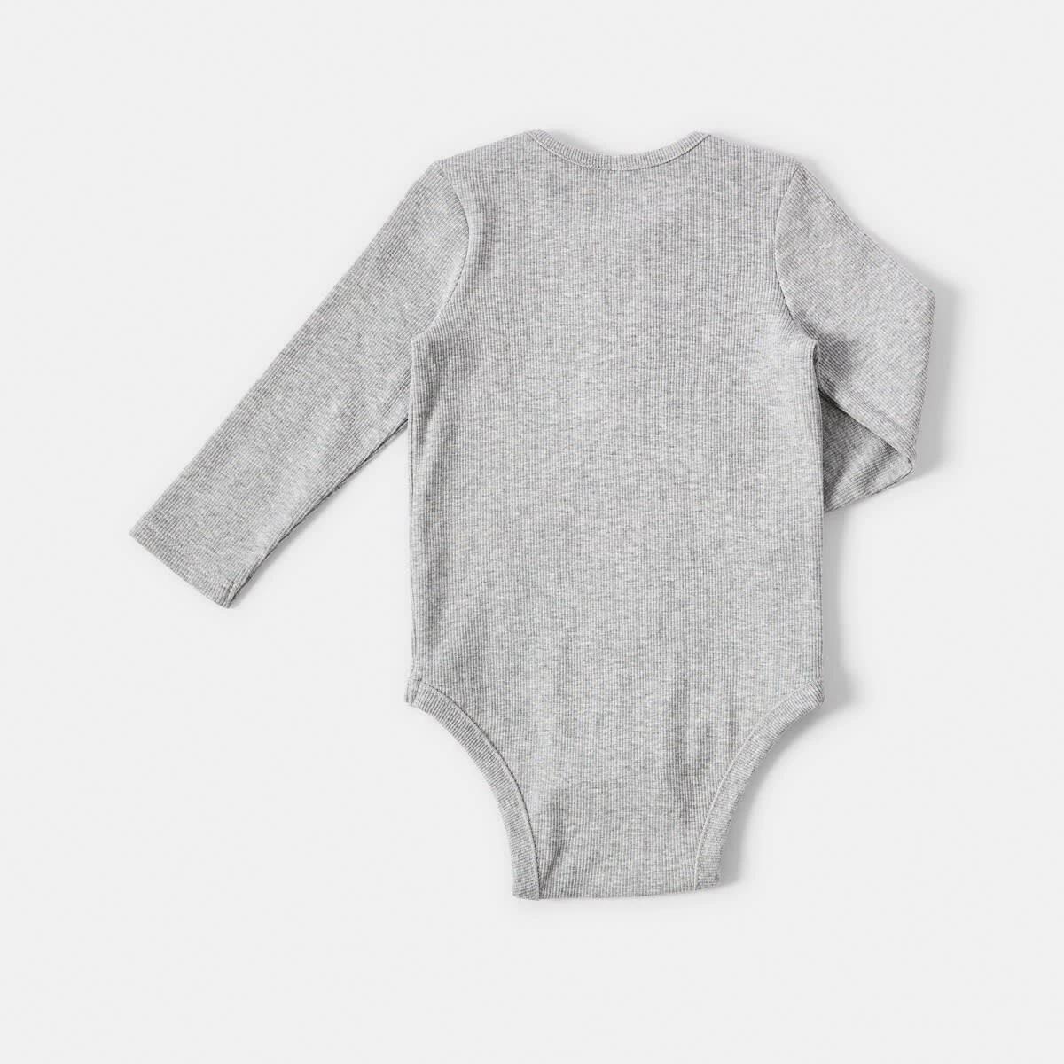 2 Henley Bodysuit Kgry Marle, 2 of 3