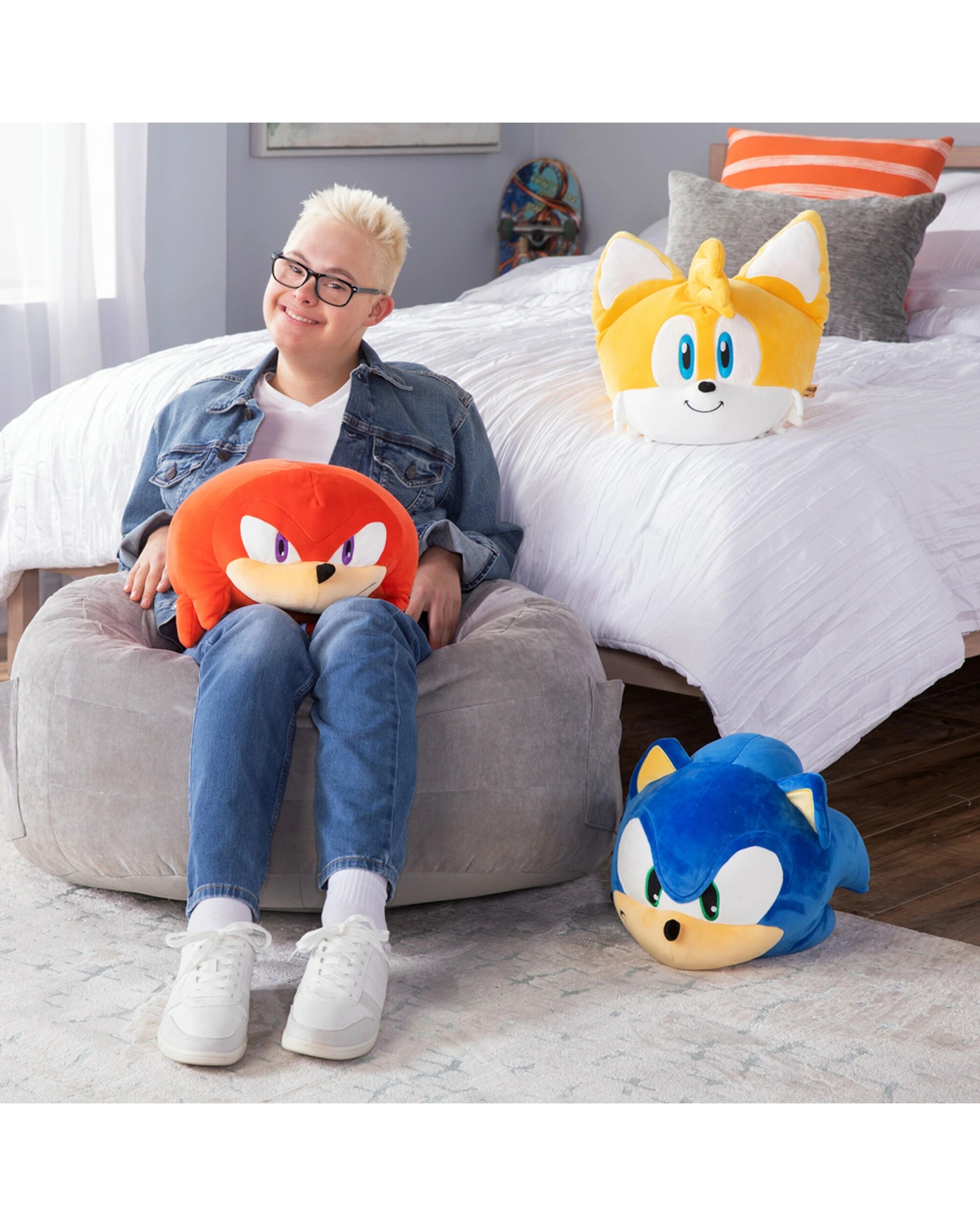 3 Mocchi Mocchi Mega Sonic the Hedgehog Tails Plush Soft Toy - Yellow, 3 of 6