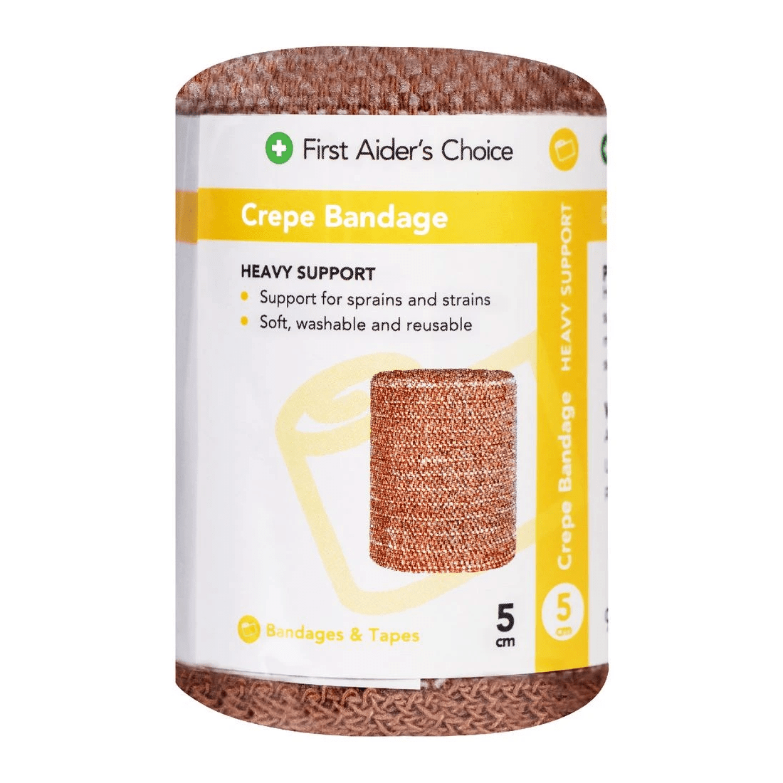 1 First Aiders Choice Heavy Crepe Bandage 5cm x 2m, 1 of 2