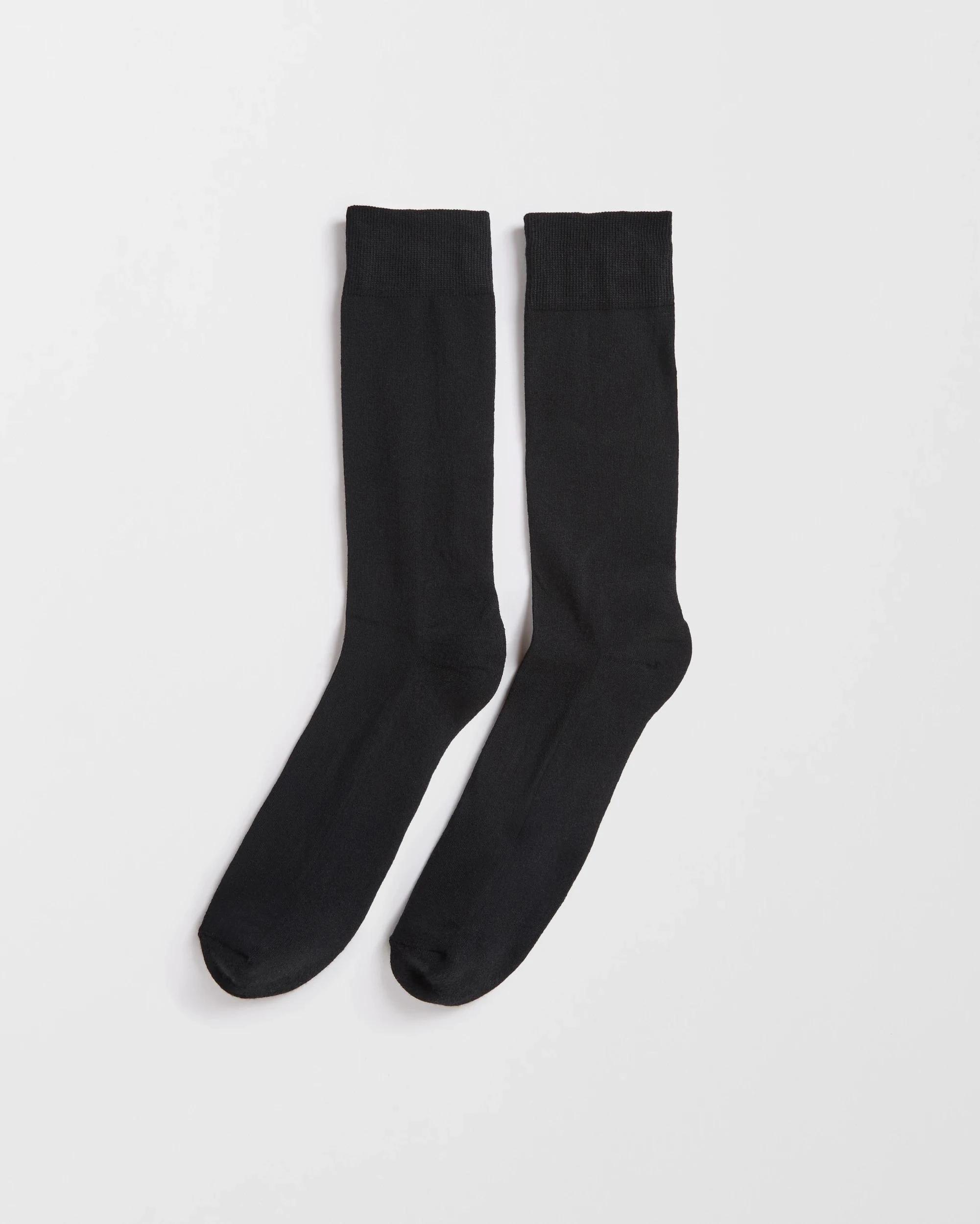 1 Mens Pillow Feet Socks Crew Cut 2 Pack - Bonds BLACK, 1 of 3