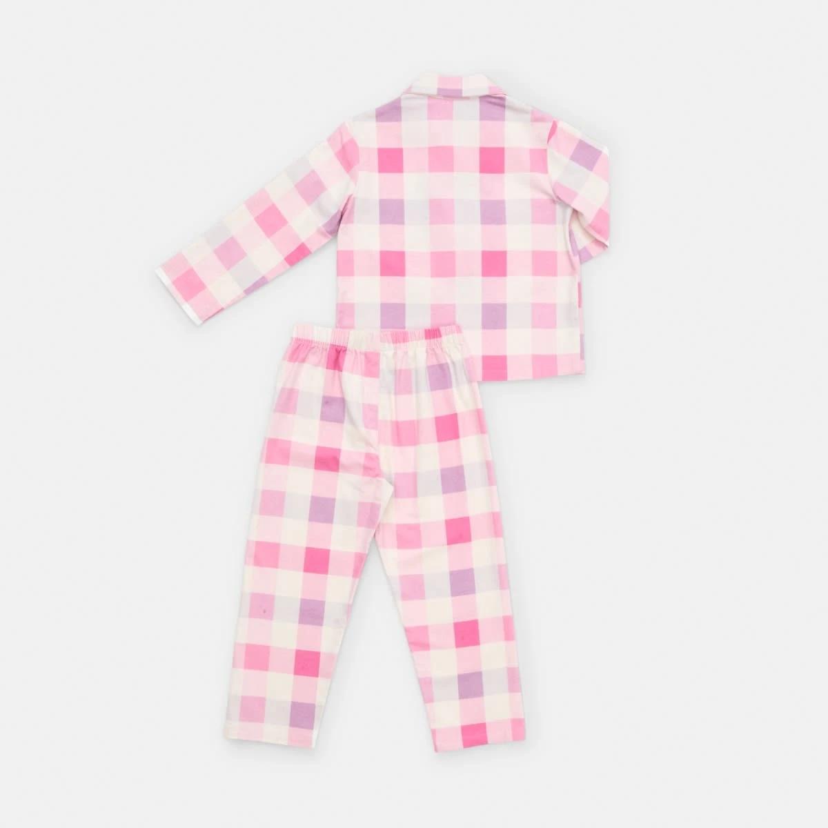 7 Flannelette Pyjama Set Pnk Check2, 7 of 9