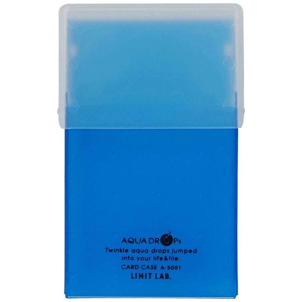 1 Aqua Drops Business Card Case 50 Capacity Blue, 1 of 5