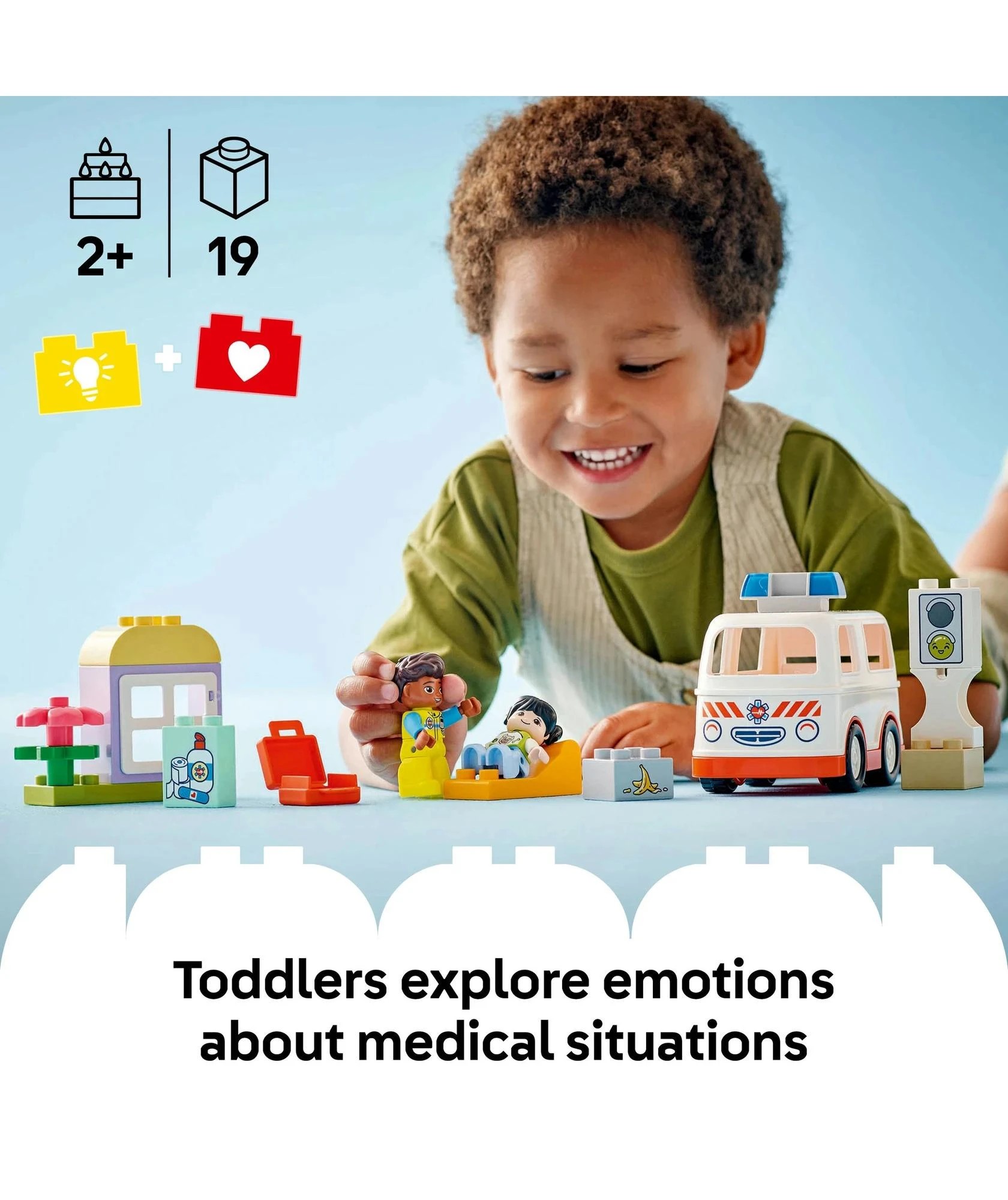 2 LEGO® DUPLO Town Ambulance & Driver 10447 - Multi, 2 of 10