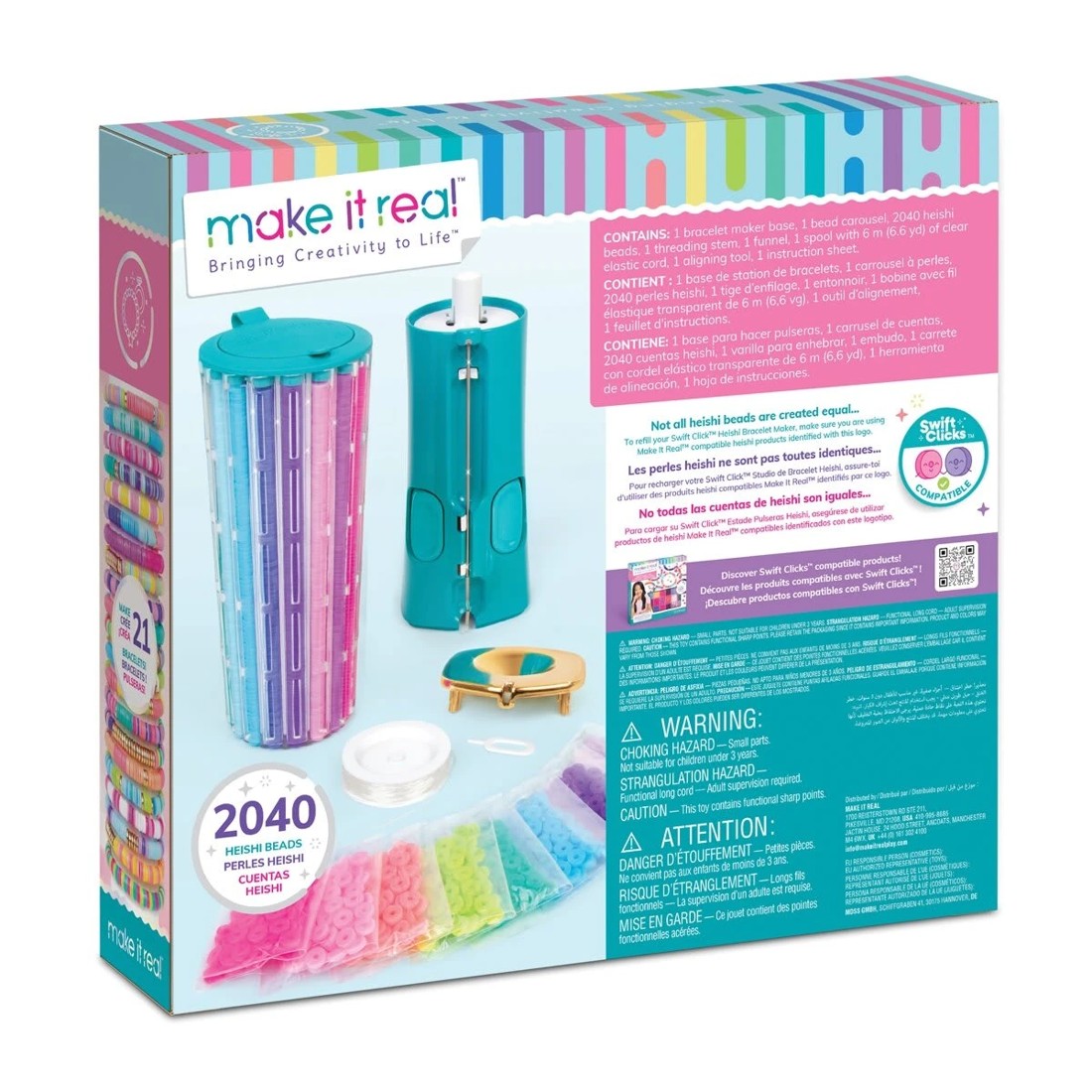 8 2047 Piece Make It Real Swift Clicks Heishi Bracelet Maker, 8 of 8