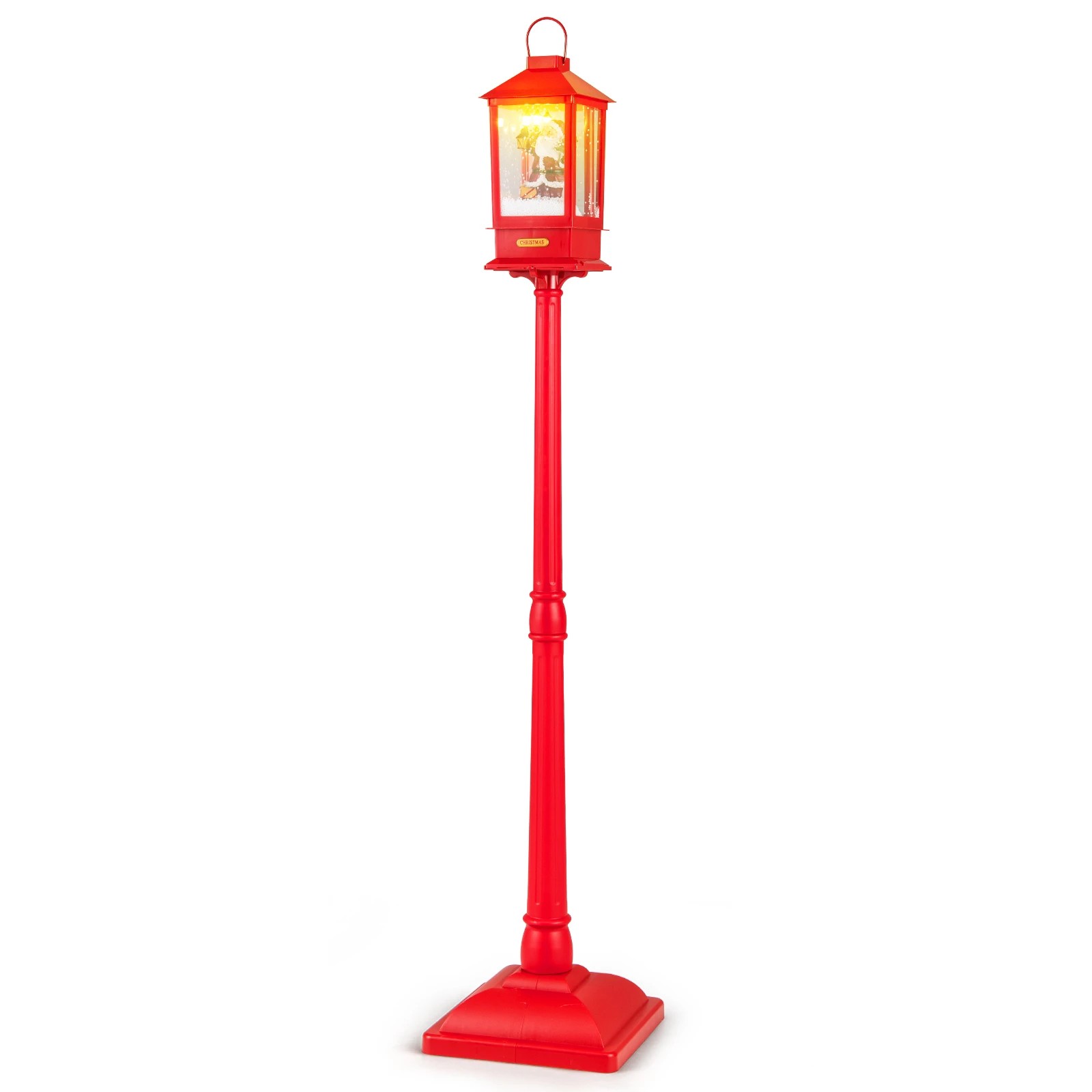 1 Costway 155cm Christmas Street Lamp Sound-Activated Festive Musical Lamp Post, 1 of 6