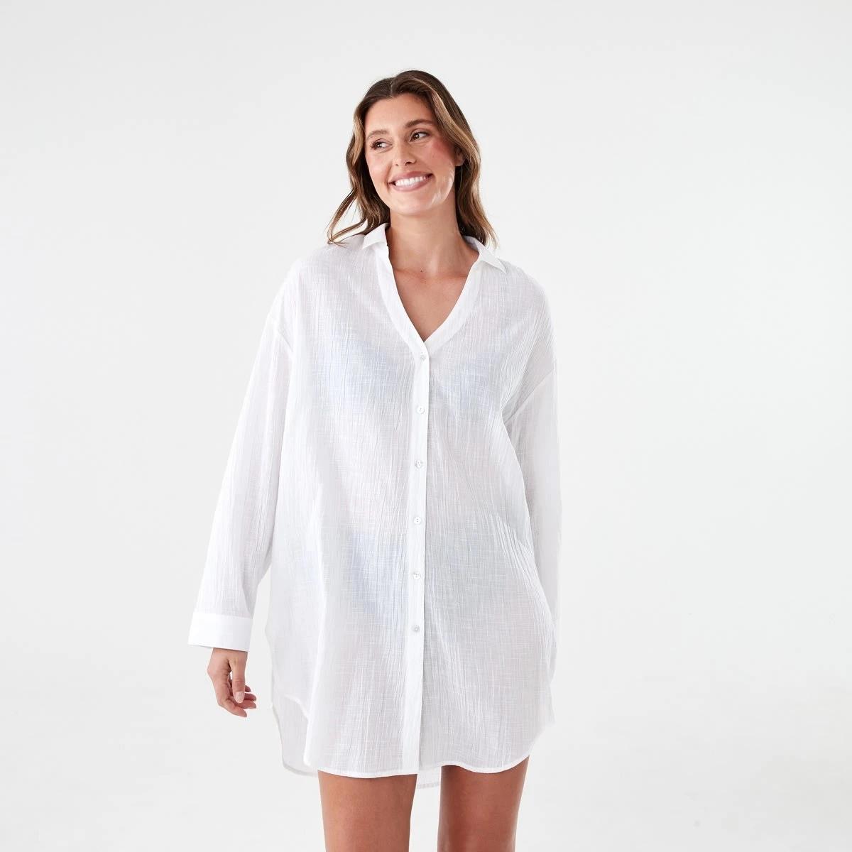2 Cover Up Shirt WHITE, 2 of 10