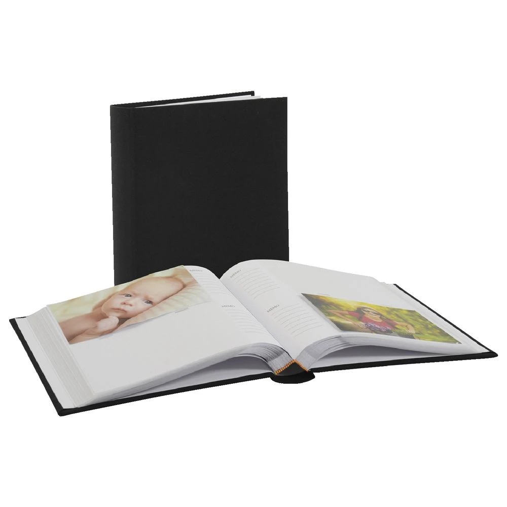 4 Brooklyn Photo Album Linen Look Black 200 Capacity, 4 of 4