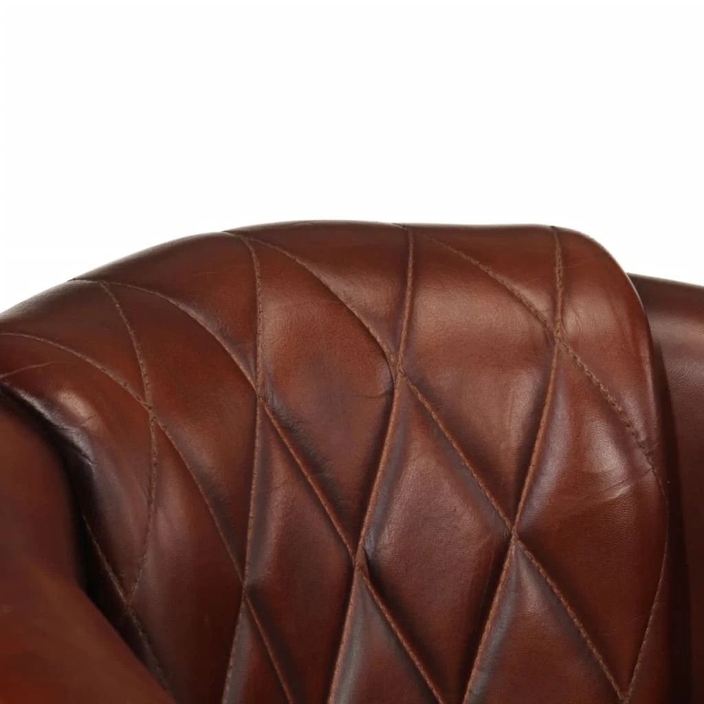 6 vidaXL tub chair Breathable Material - Brown, 6 of 9