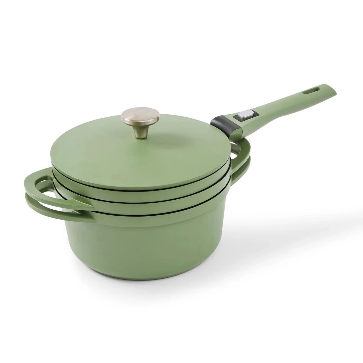 3 3 Piece Cast Aluminium Cookware Set - Green, 3 of 10