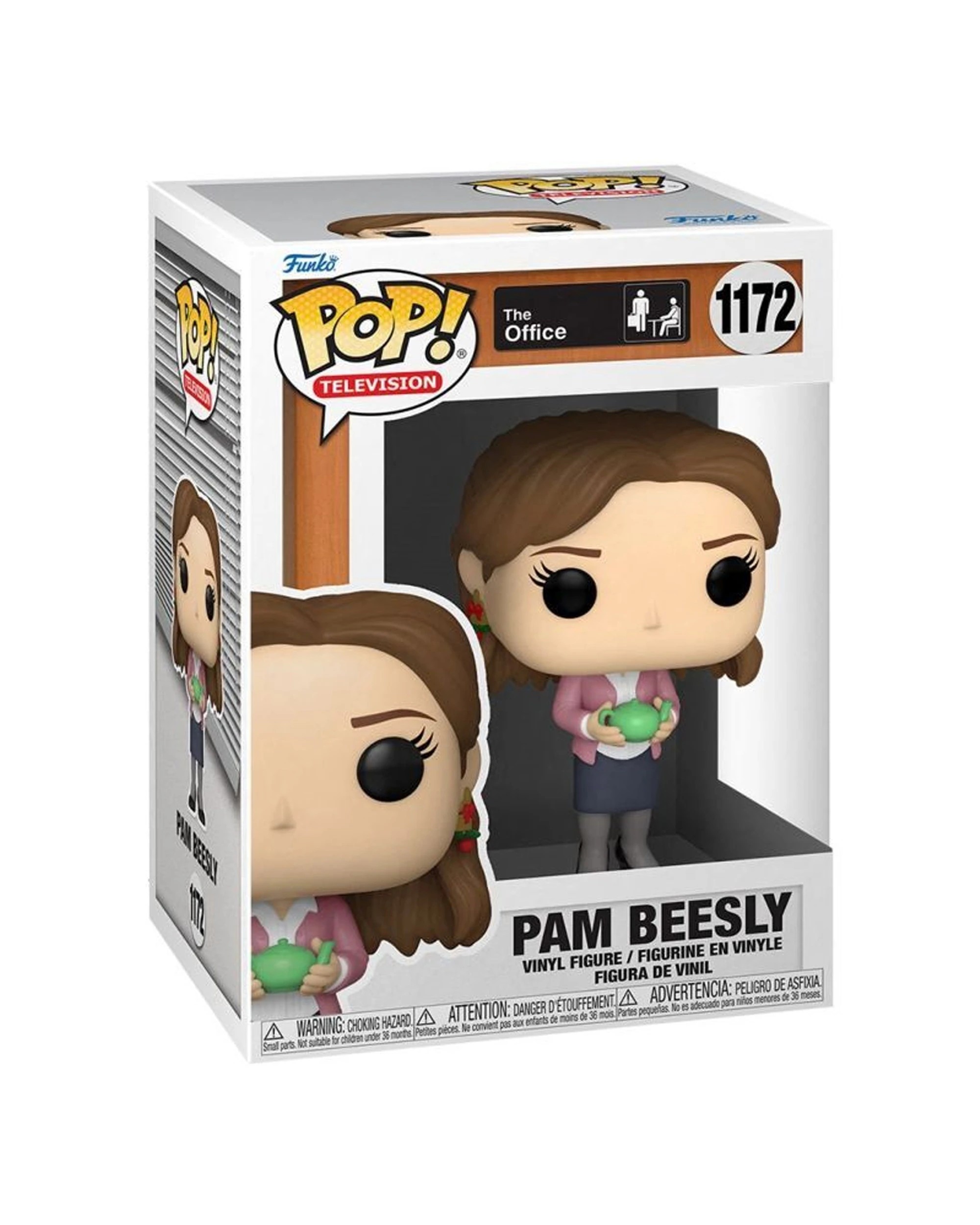 3 Pop Vinyl Figurine The Office - Pam With Teapot And Note 10cm Collectible - Multi, 3 of 3