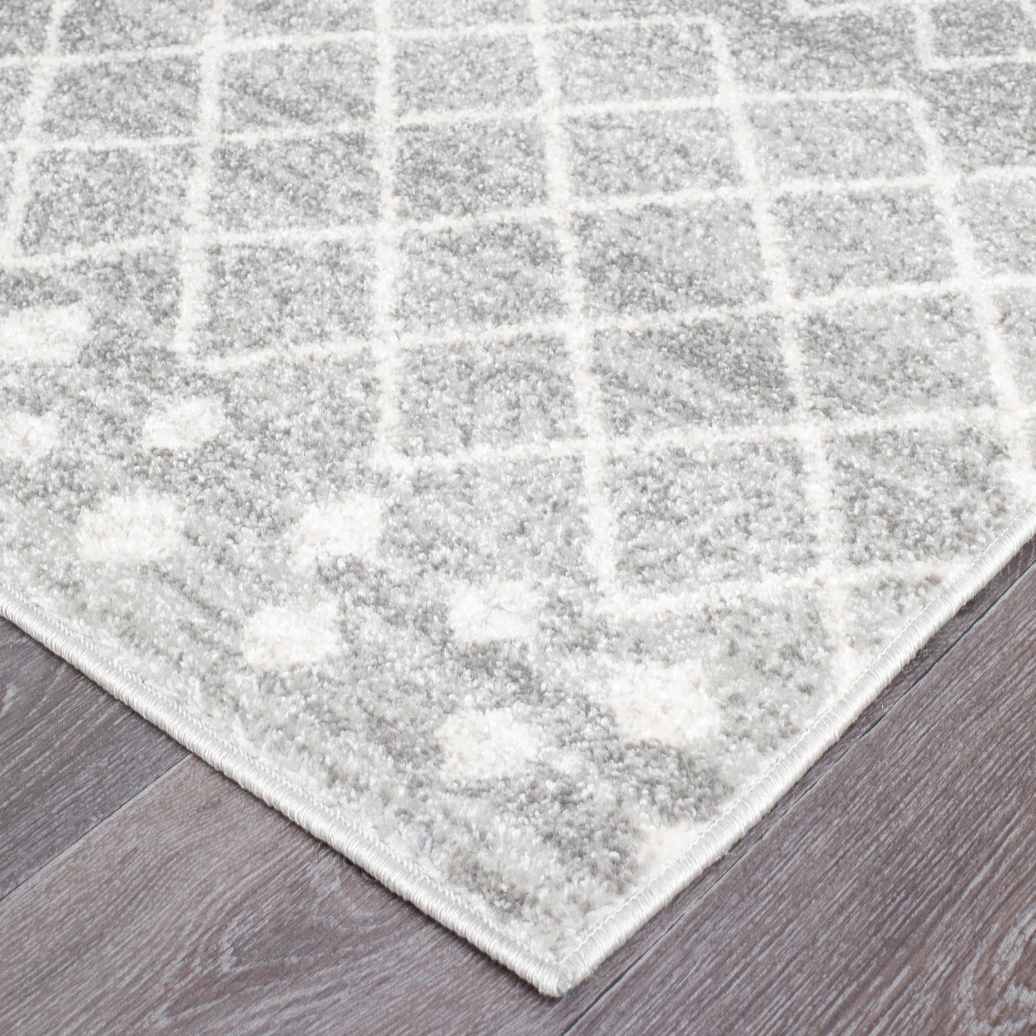 3 Common Ground Rugs Bluebay 454 300x80cm - Medium Runner Rug - Silver, 3 of 5