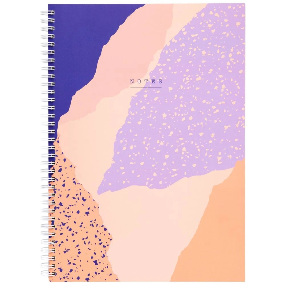 1 Otto A4 Spiral Notebook 200 Pages Terrazzo Multi, 1 of 2