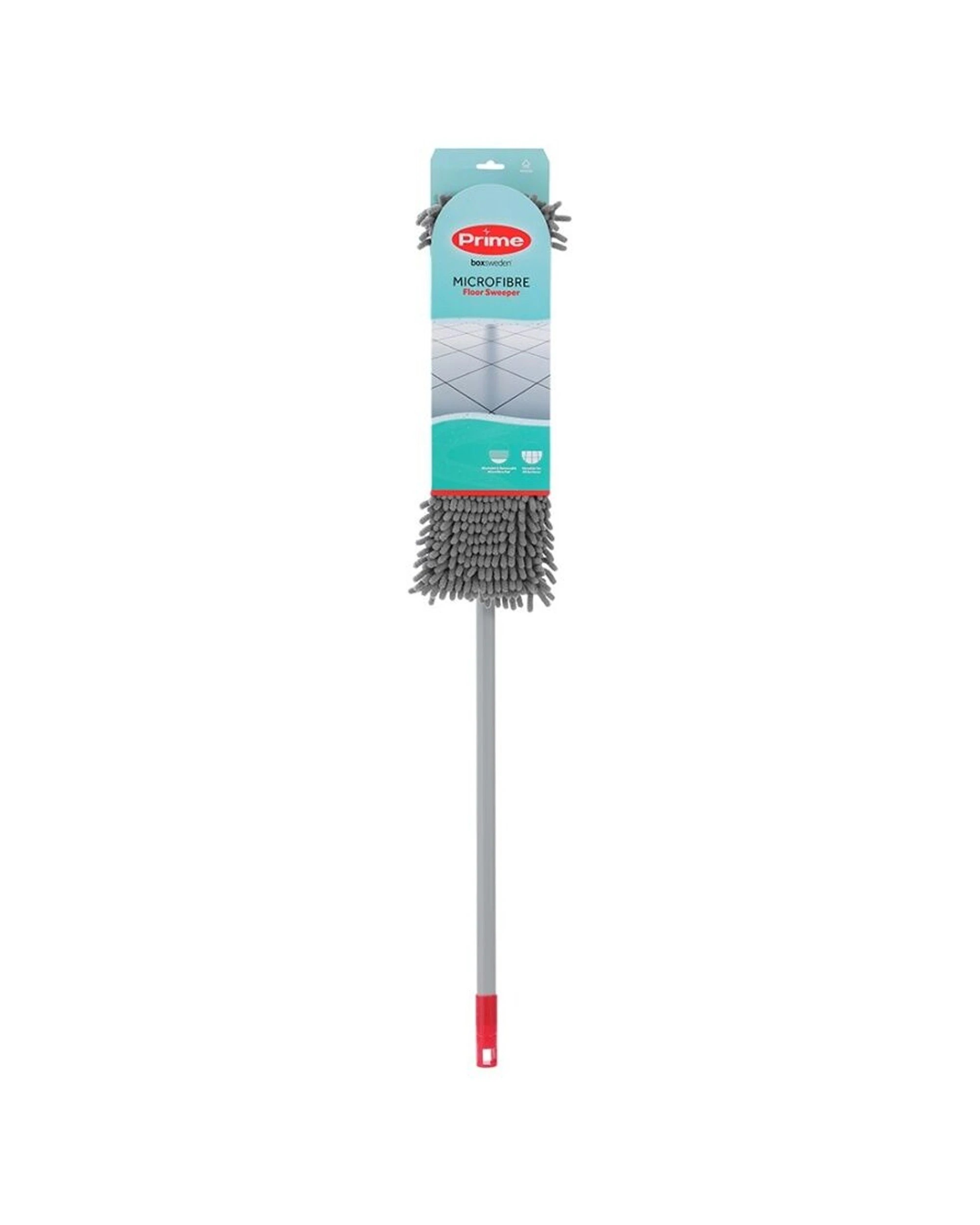 8 Boxsweden Prime Microfibre Floor Sweeper With Extendable Handle Indoor Use - Multi, 8 of 8