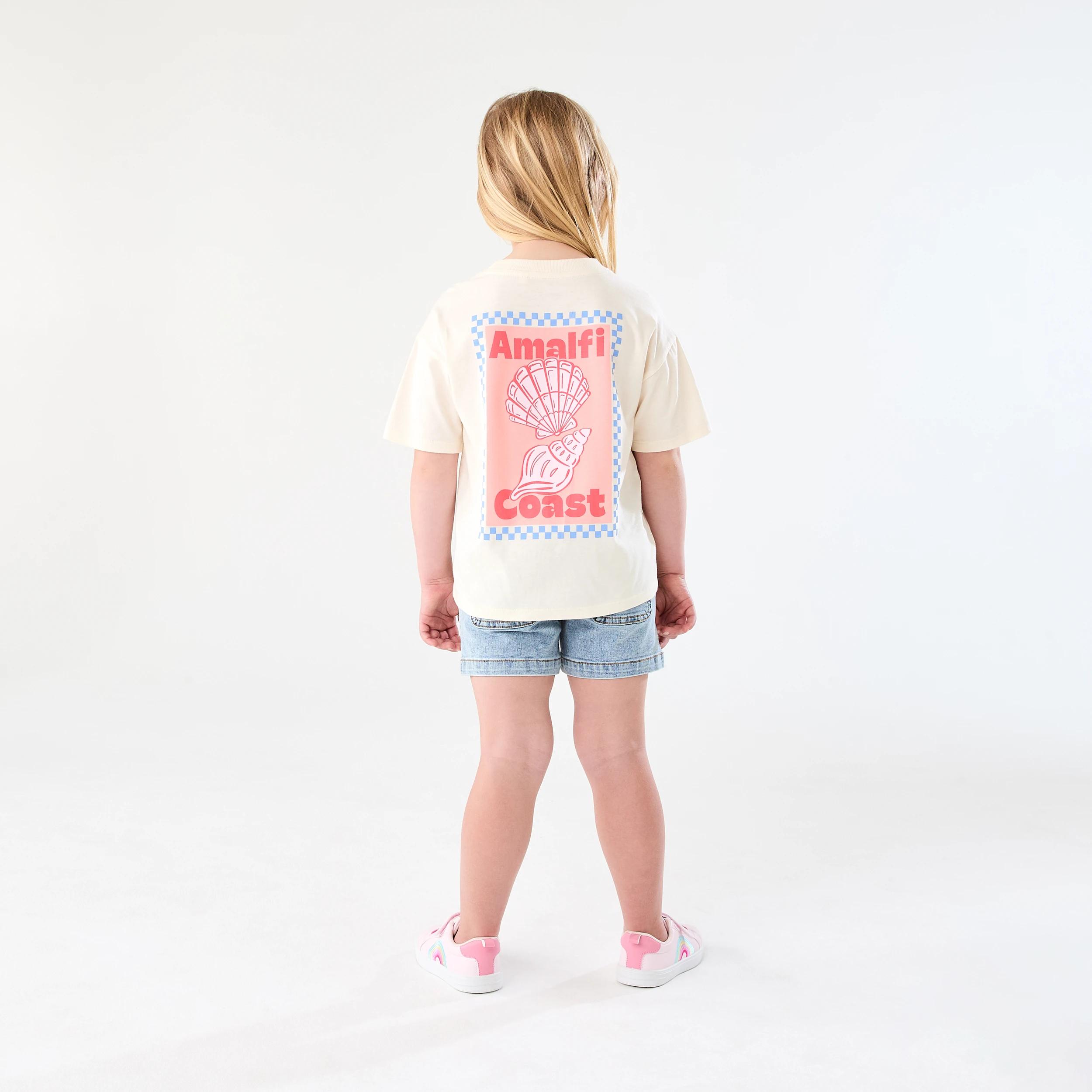 7 Short Sleeve Oversized Applique T-shirt Bge Amalfi, 7 of 7