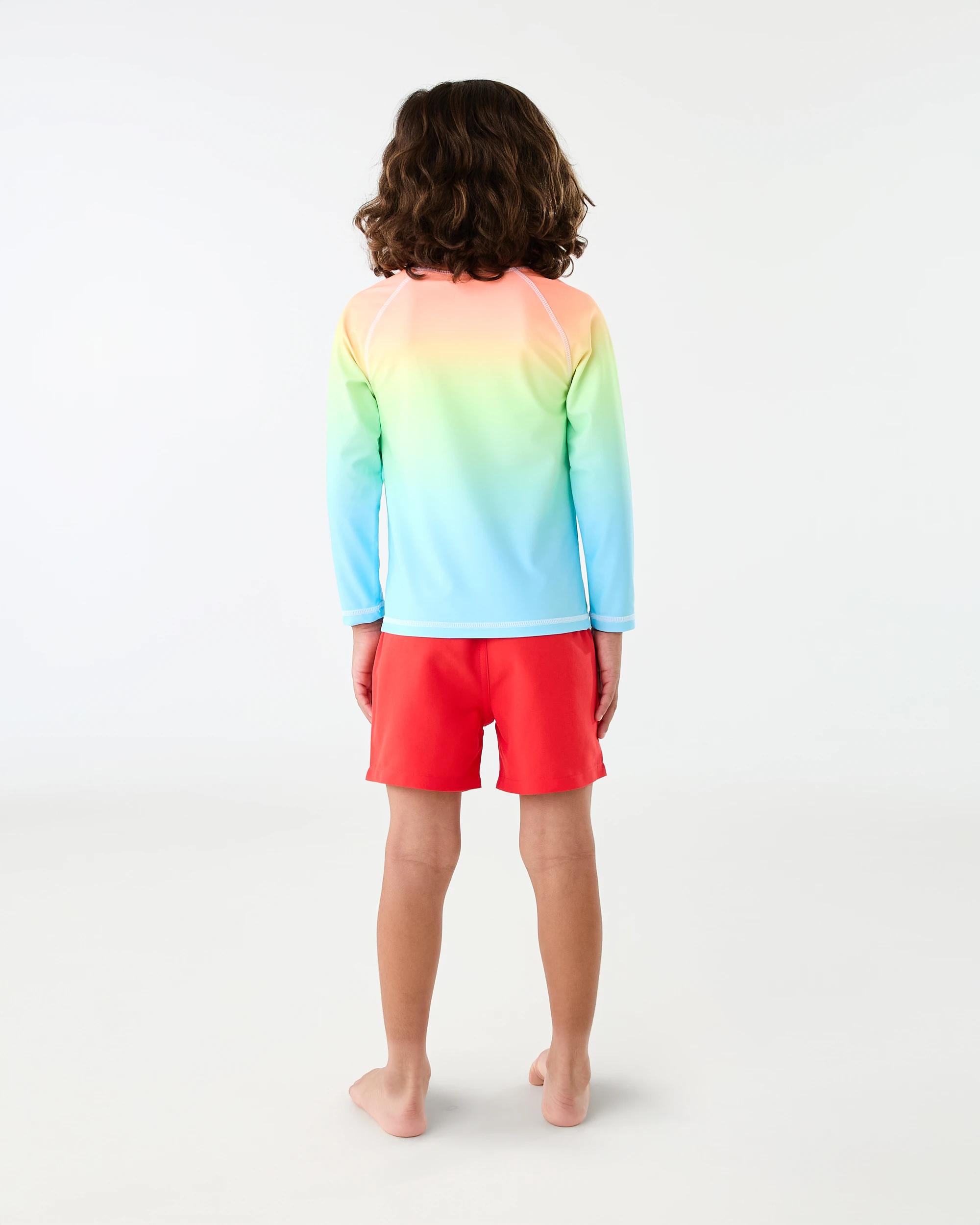 5 Plain Boardshorts Pop Red, 5 of 5