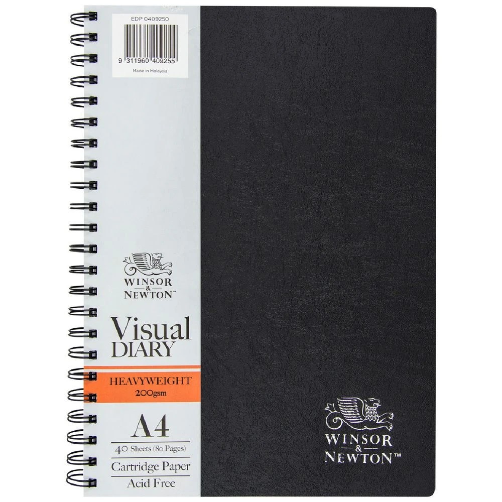1 Winsor & Newton Heavyweight 200 gsm Visual Art Diary A4, 1 of 1