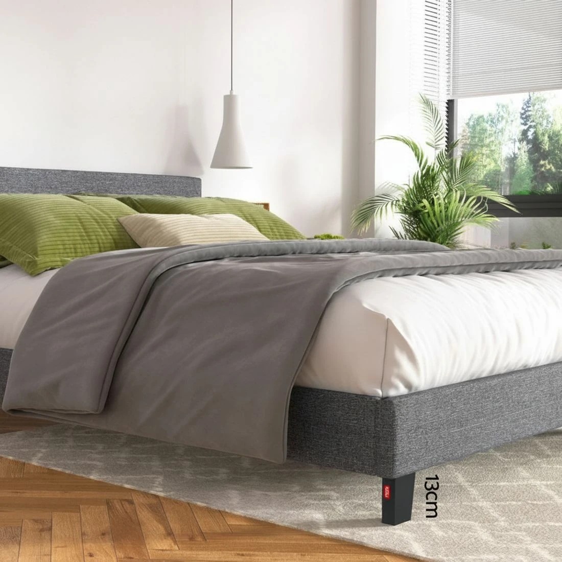 6 Artiss Bed Frame Double Size - Grey, 6 of 10