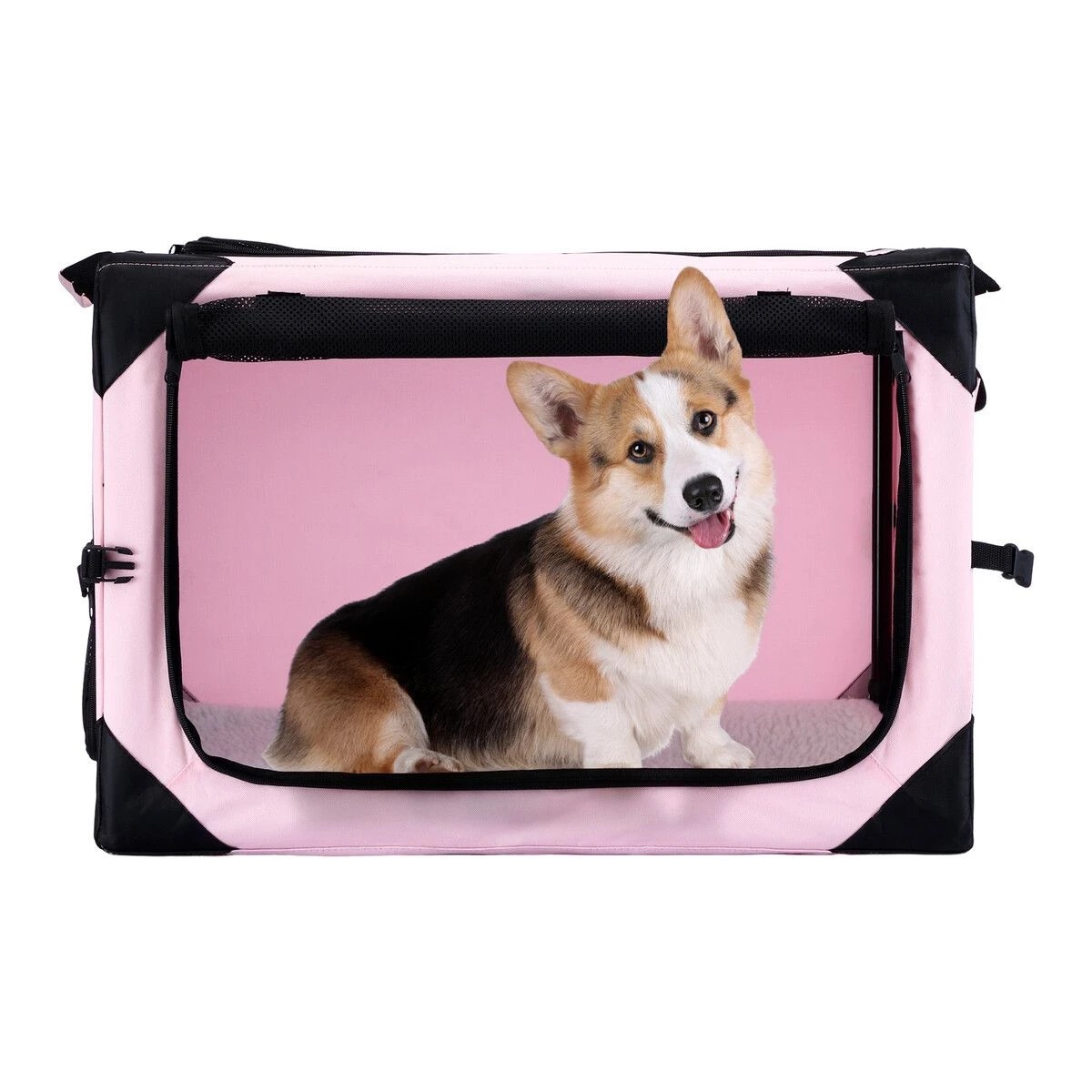 3 Pet Scene Dog Pet Cat Crate Cage Rabbit Hutch Bird Puppy Pink, 3 of 3