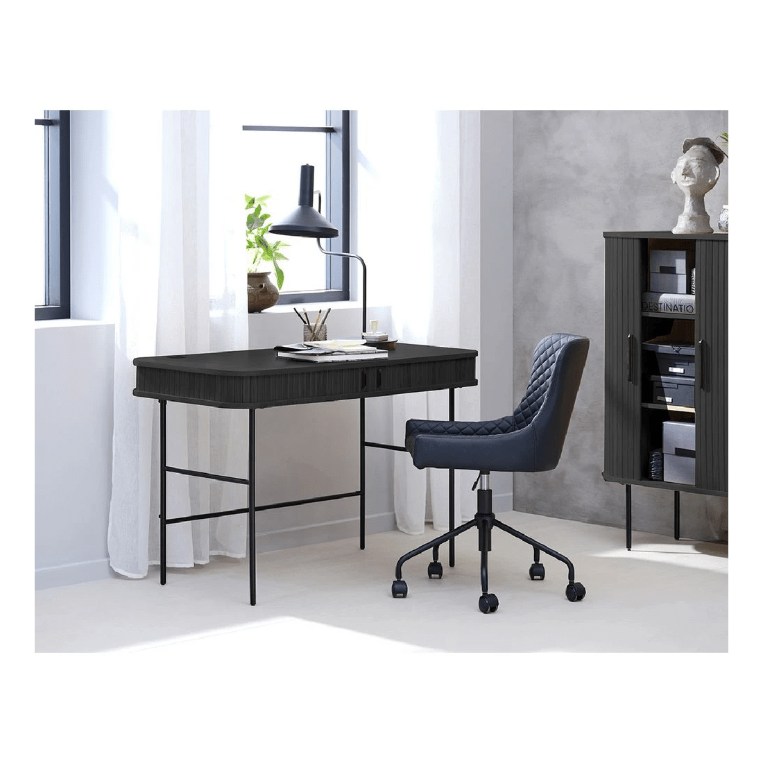 6 Nola Study Desk Black, 6 of 7