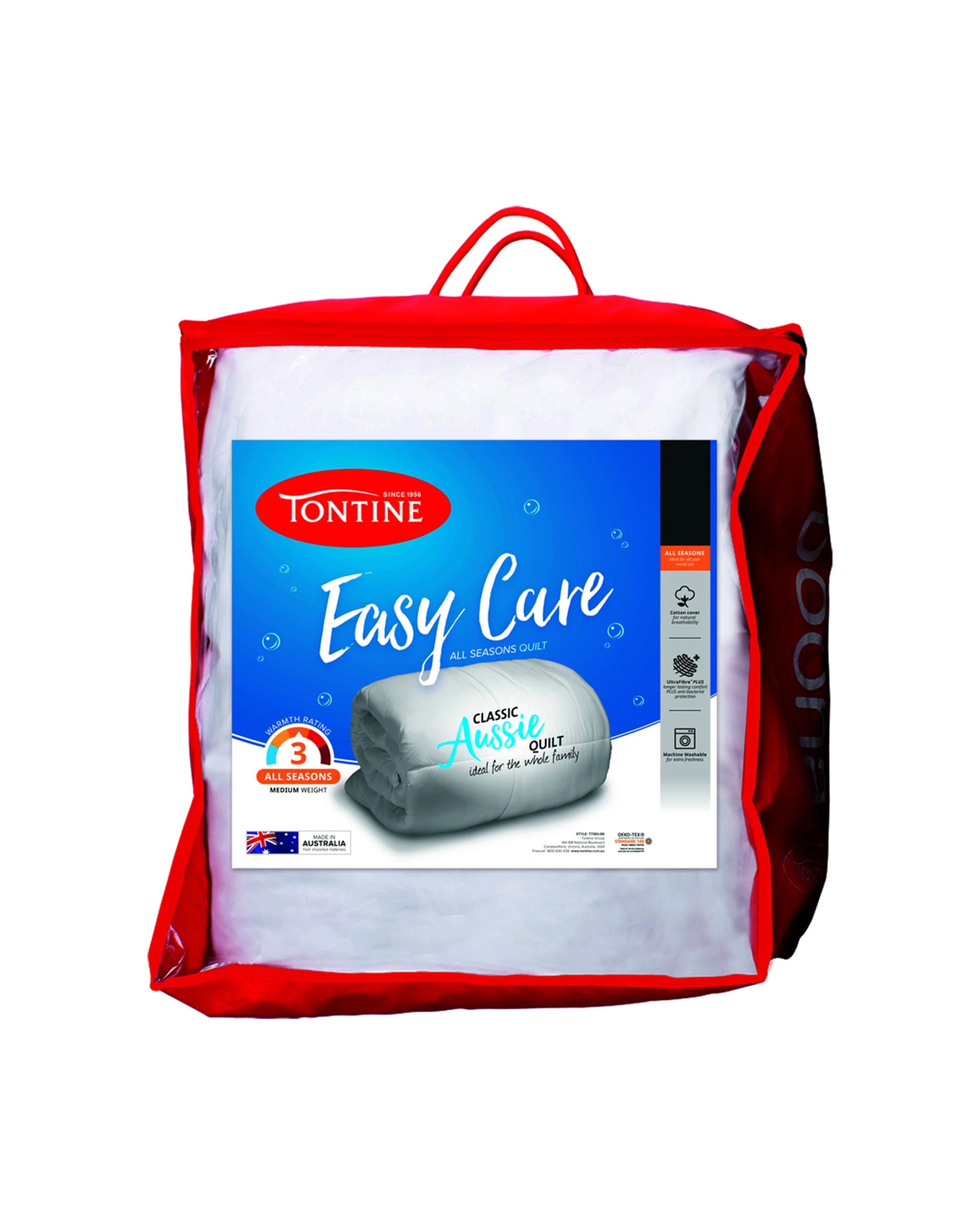 1 Tontine Easy Care Queen All Seasons Cotton Quilt Medium Weight Machine Washable
 - Queen Bed
 - White, 1 of 5