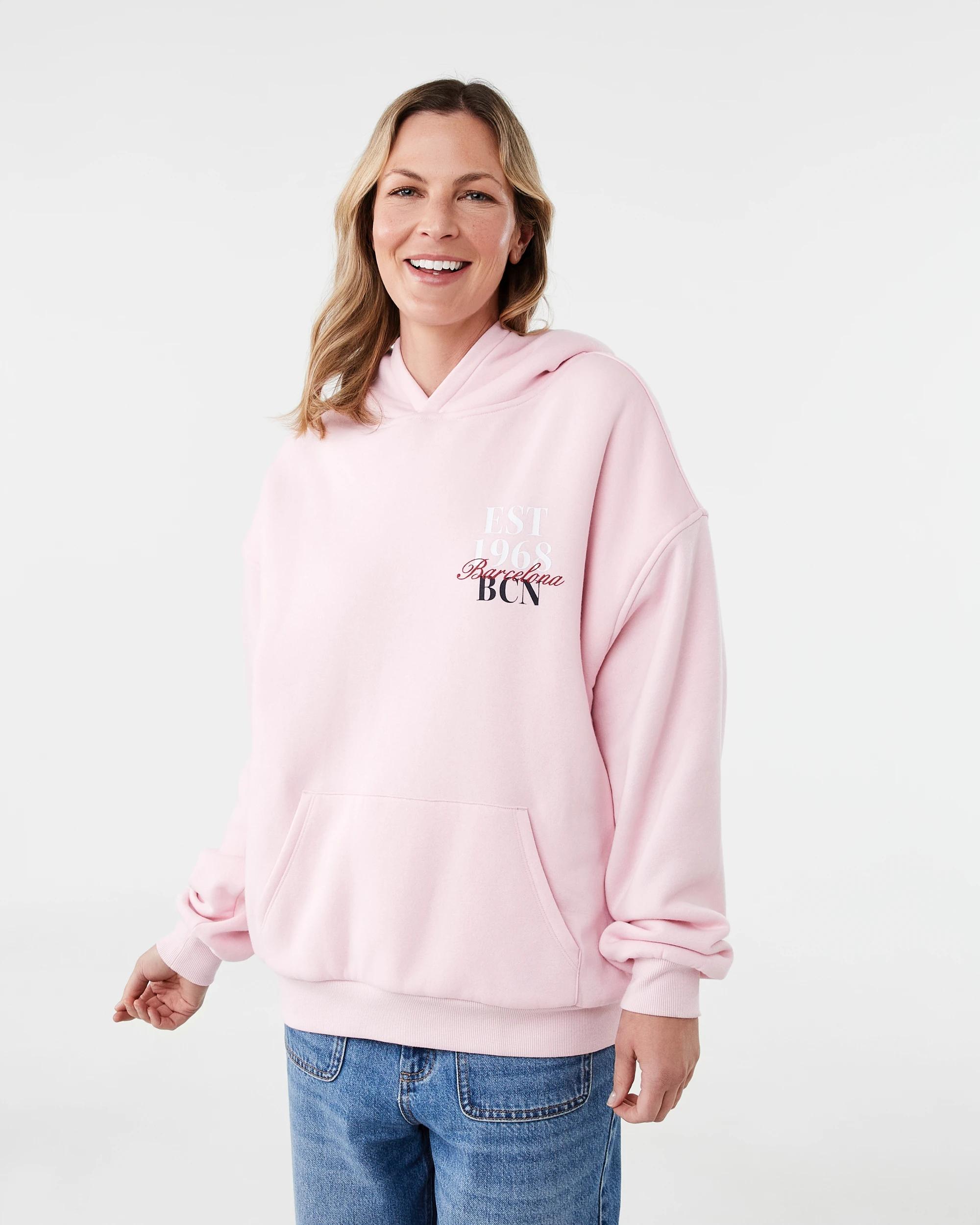 1 Sherpa Lined Graphic Hoodie Varsity, 1 of 8