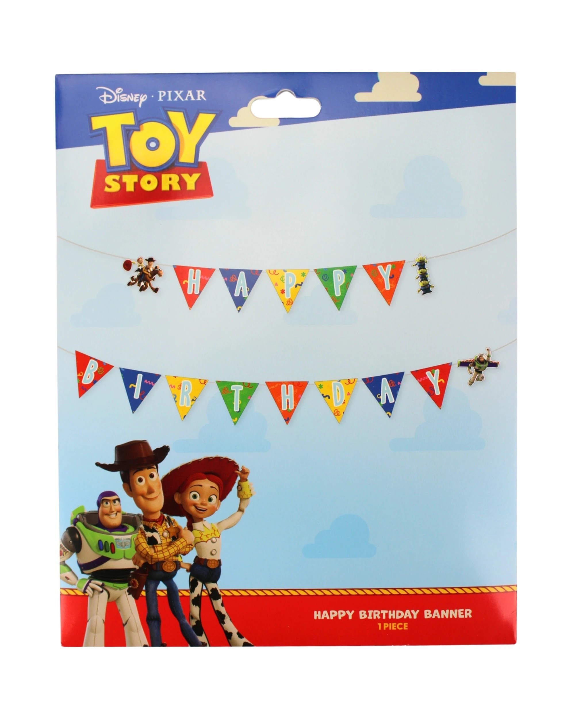 1 Anagram Toy Story Happy Birthday Banner Kids Party Decoration Supplies - Multi, 1 of 2
