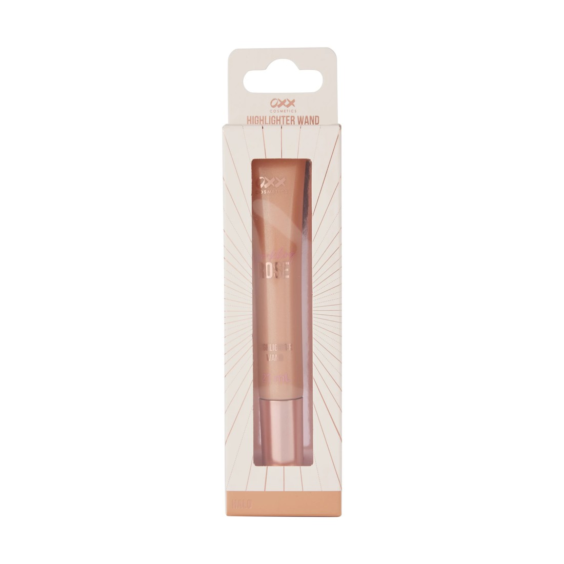 1 OXX Cosmetics Sparkling Rose Highlighter Wand - Halo, 1 of 8