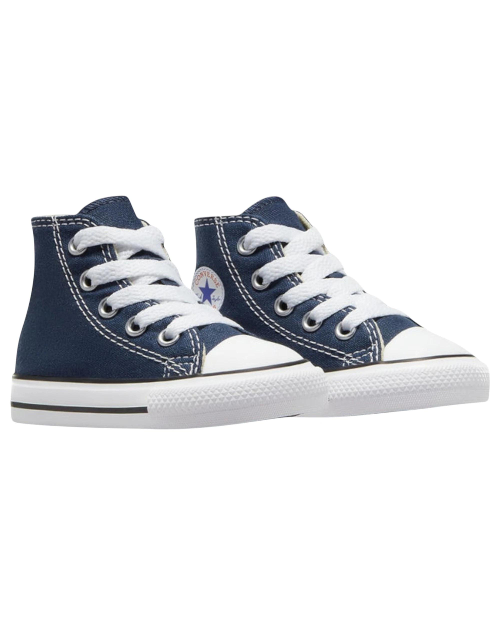 6 Converse Unisex Toddler Chuck Taylor All Star High Top Casual Shoes NAVY, 6 of 7