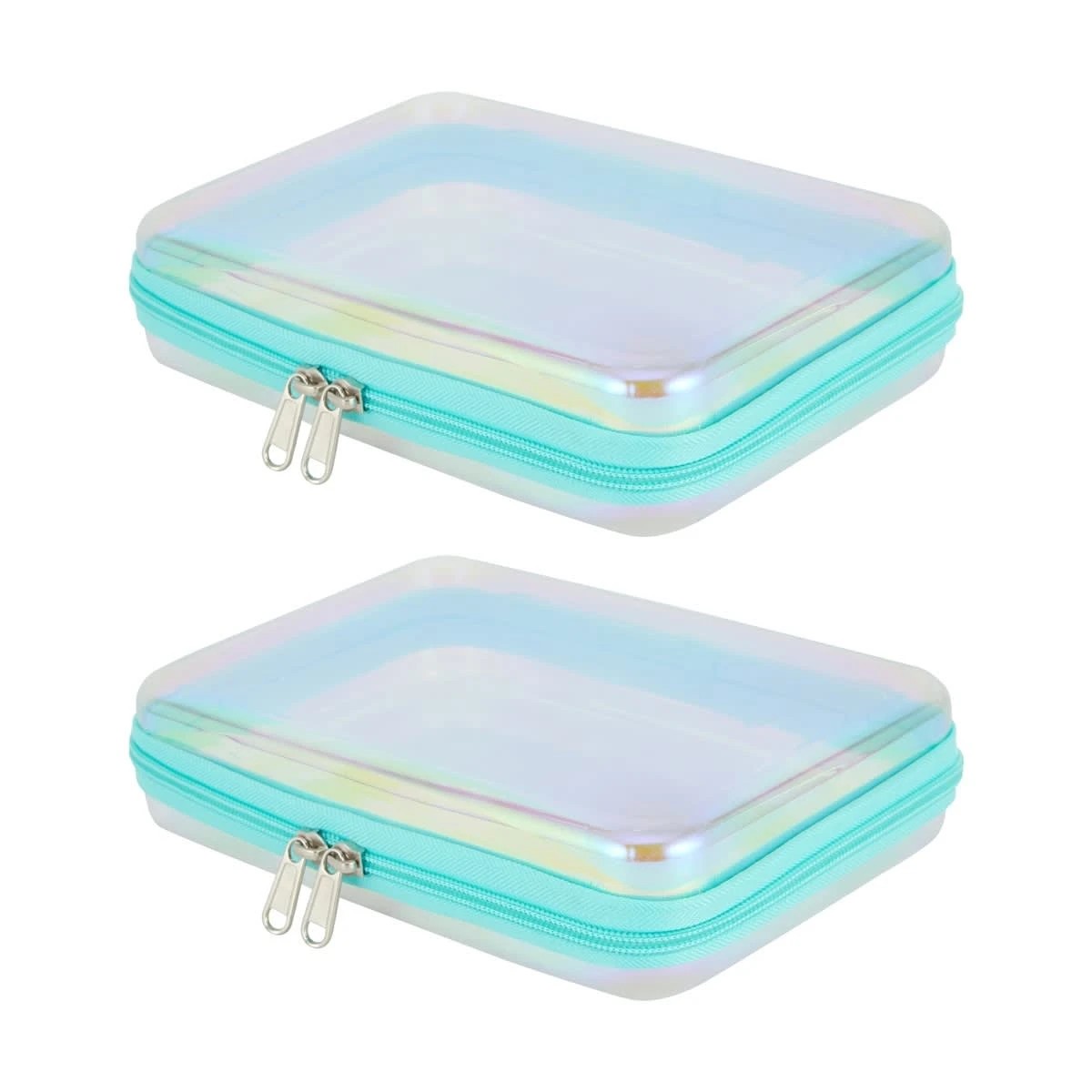 2 2 Pack Clear Packing Cubes - Iridescent, 2 of 8