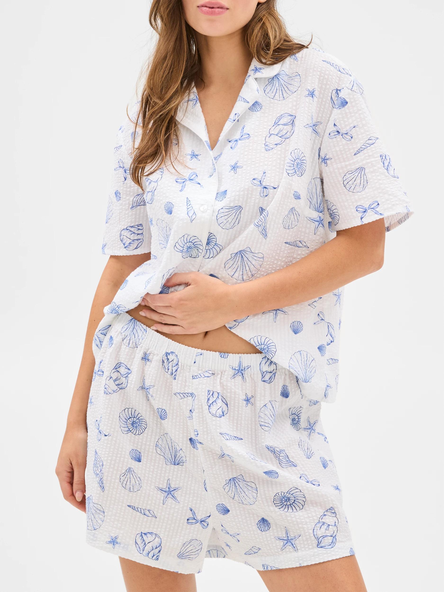 5 Target Womens Seersucker Print Short Pyjama Set SHELL, 5 of 6