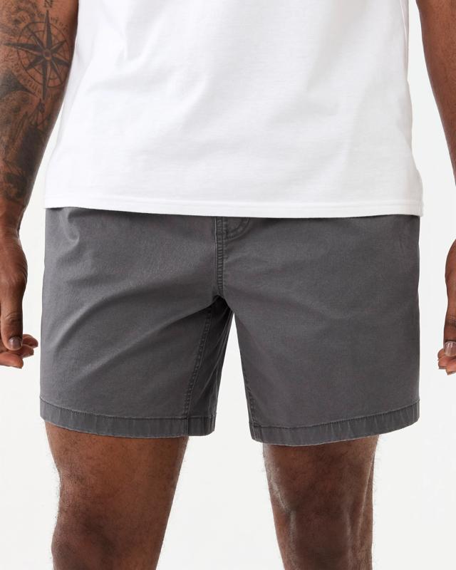 Elastic Waist Washed Volley Sh