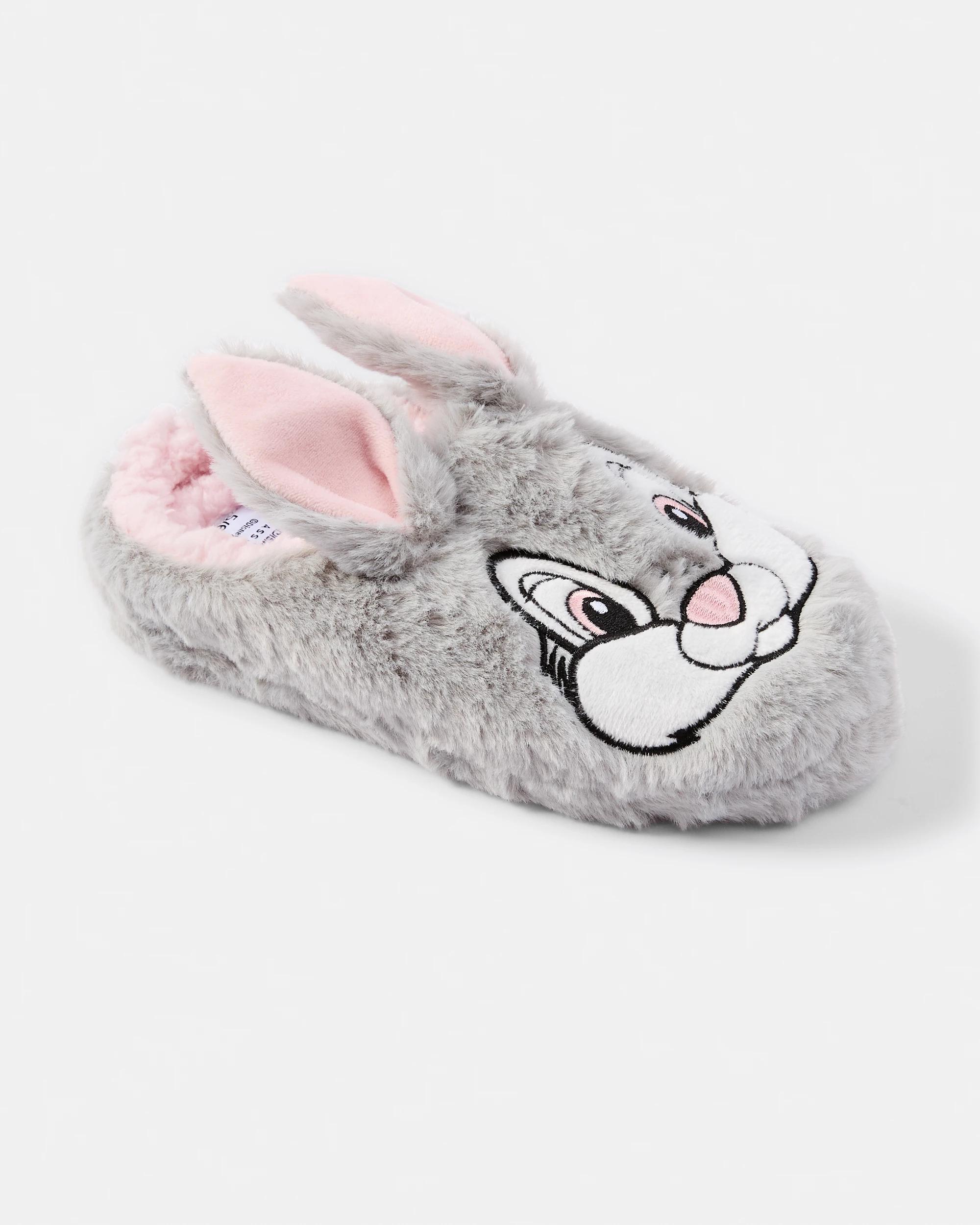 1 Thumper License 3D Slippers Lt Grey, 1 of 3