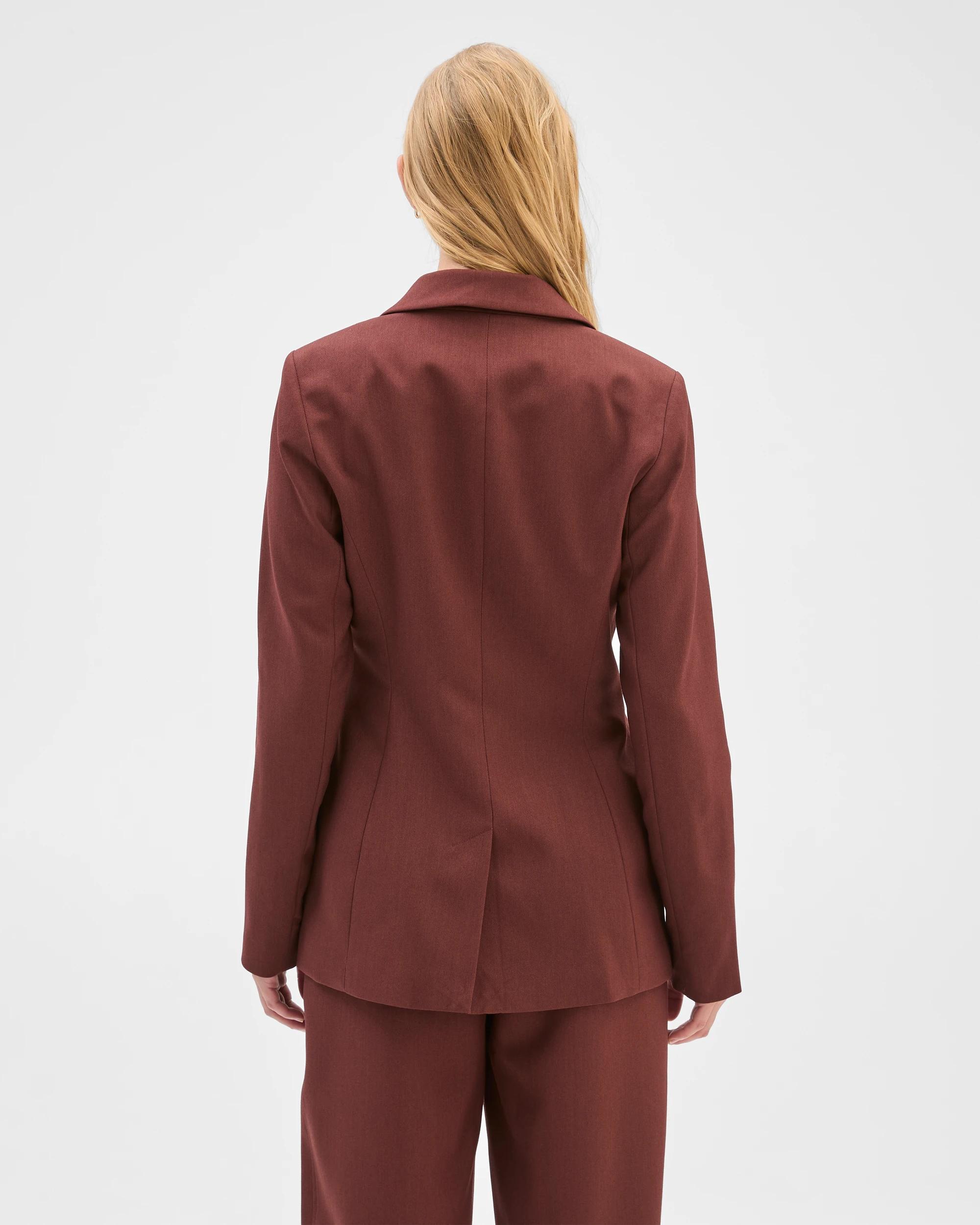 8 Preview Single Breasted Blazer RUM RAISIN, 8 of 10