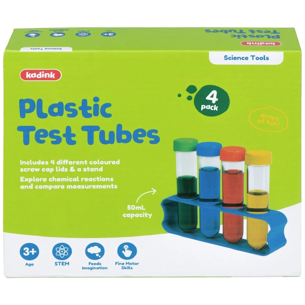 1 Kadink Plastic Test Tubes 4 Pack, 1 of 4