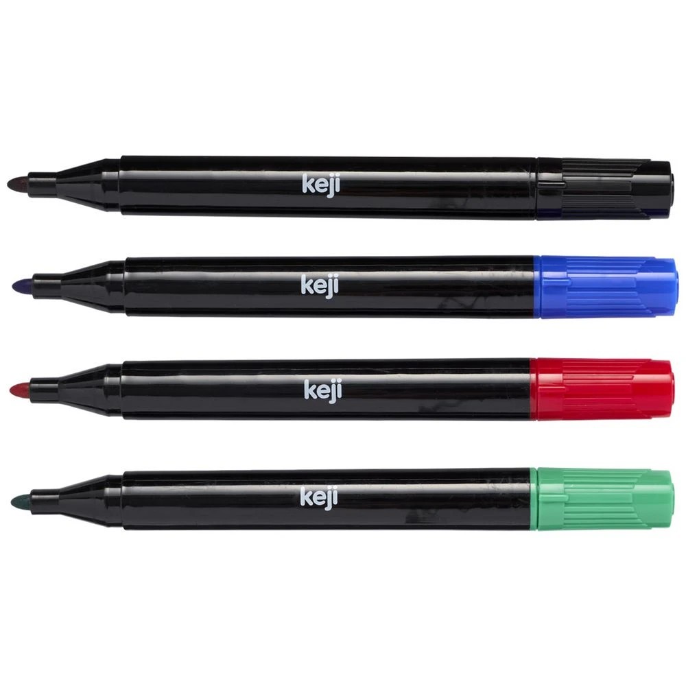 2 Keji Permanent Markers Assorted 4 Pack, 2 of 2