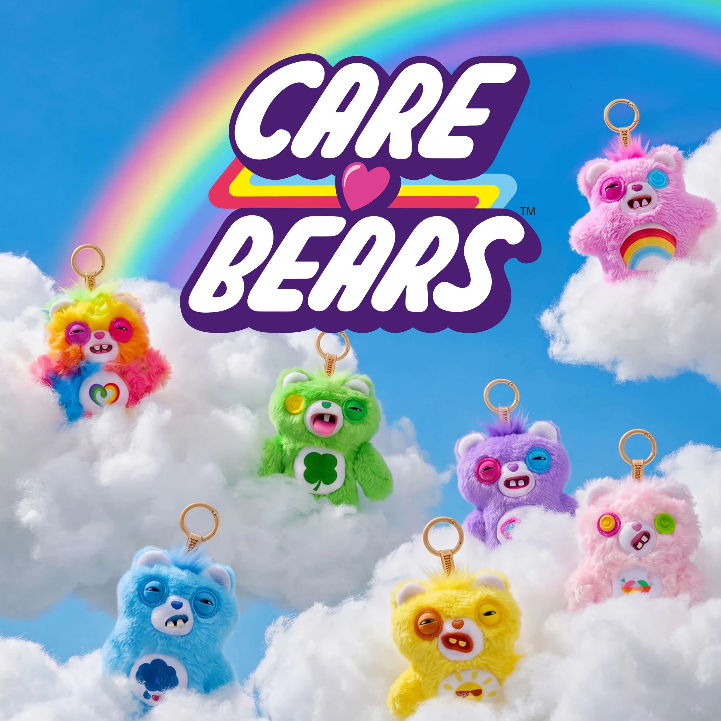 6 12cm Zuru Fuggler Care Bear Keyring - Assorted, 6 of 10