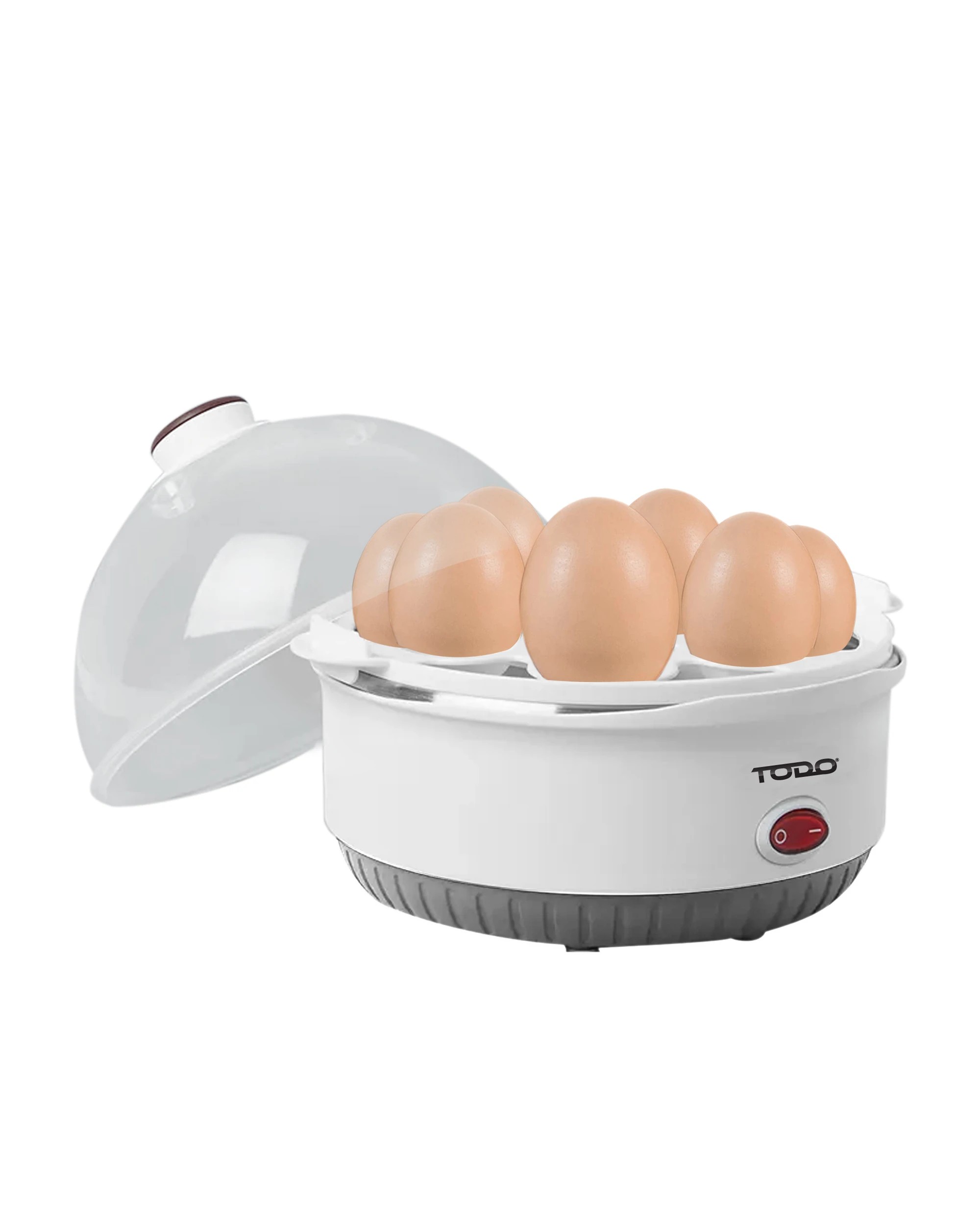 2 TODO 350W Egg Cooker Omelet Omelette 7 Cell Tray Electric Egg Maker - White, 2 of 6