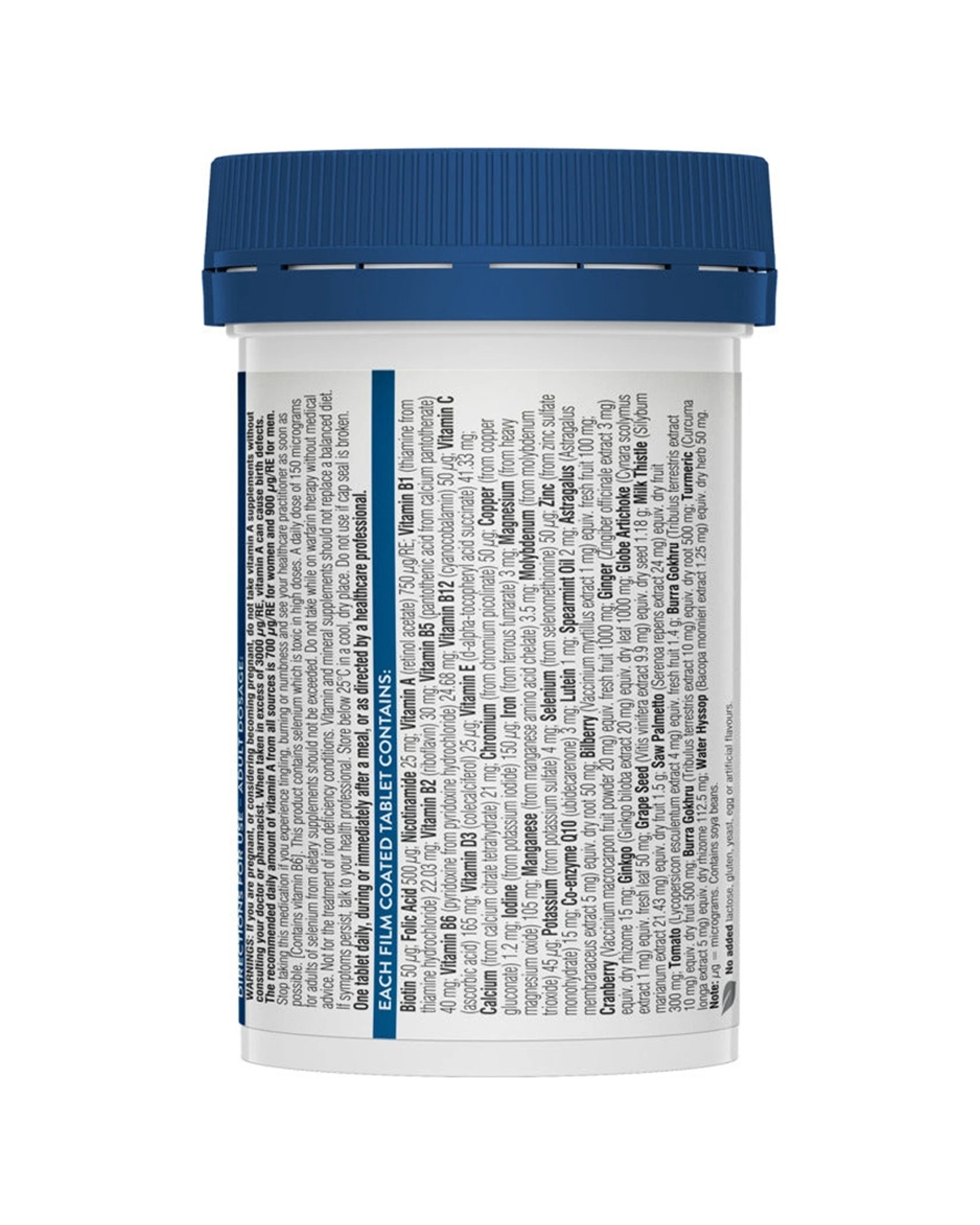 2 Swisse 60pc Ultivite Men's 50+ Multivitamin Tablets Bone Energy Immune Health, 2 of 5