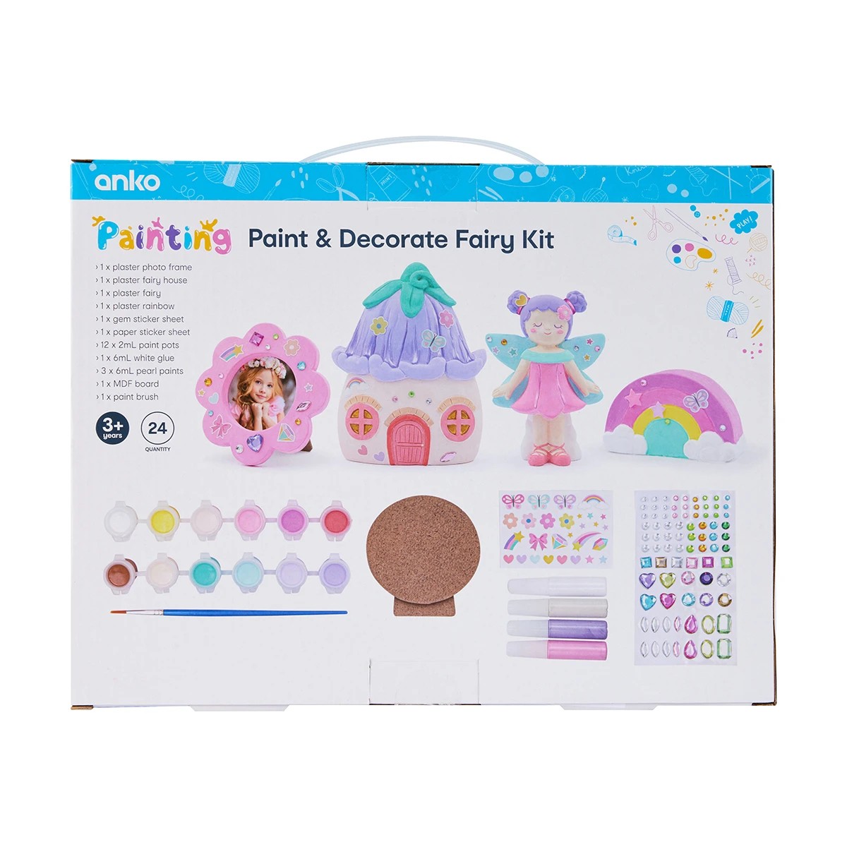 10 24 Piece Paint and Decorate Fairy Kit, 10 of 10