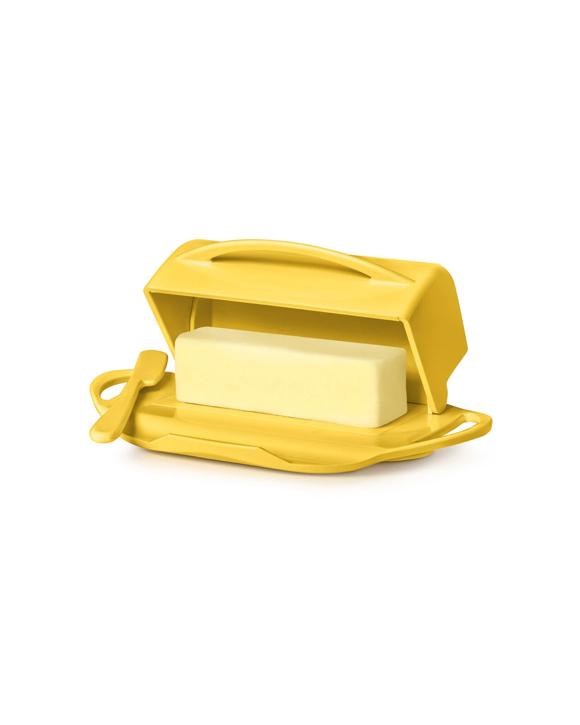 Butterie Flip Top Butter Dish Kitchen Storage 250g Capacity - Yellow