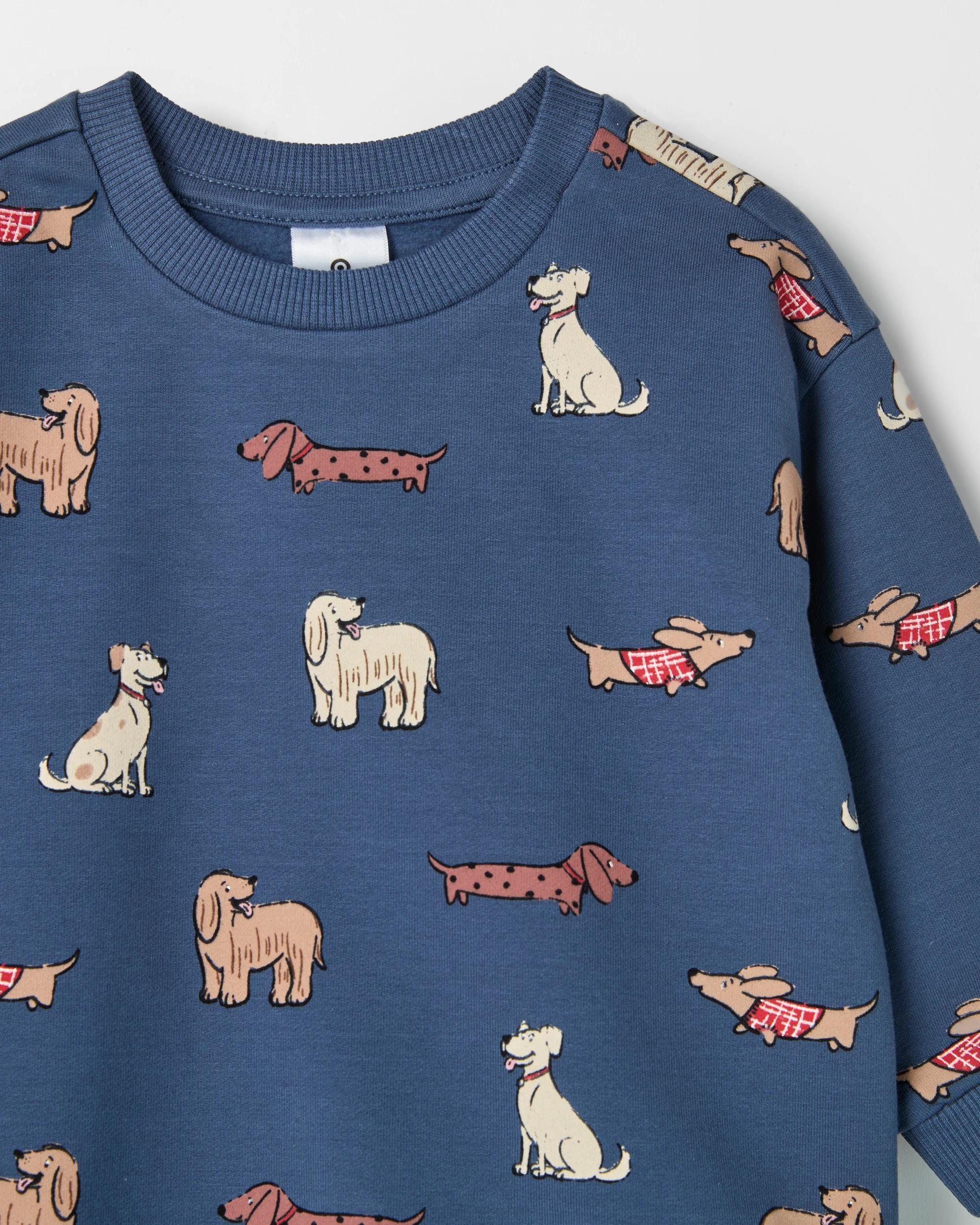 2 Target Baby Baby Organic Cotton Fleece Sweat Top & Pants Set PUPPIES, 2 of 3