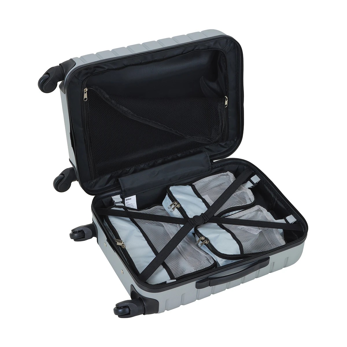 4 6 Piece Family Luggage Set - Silver, 4 of 10