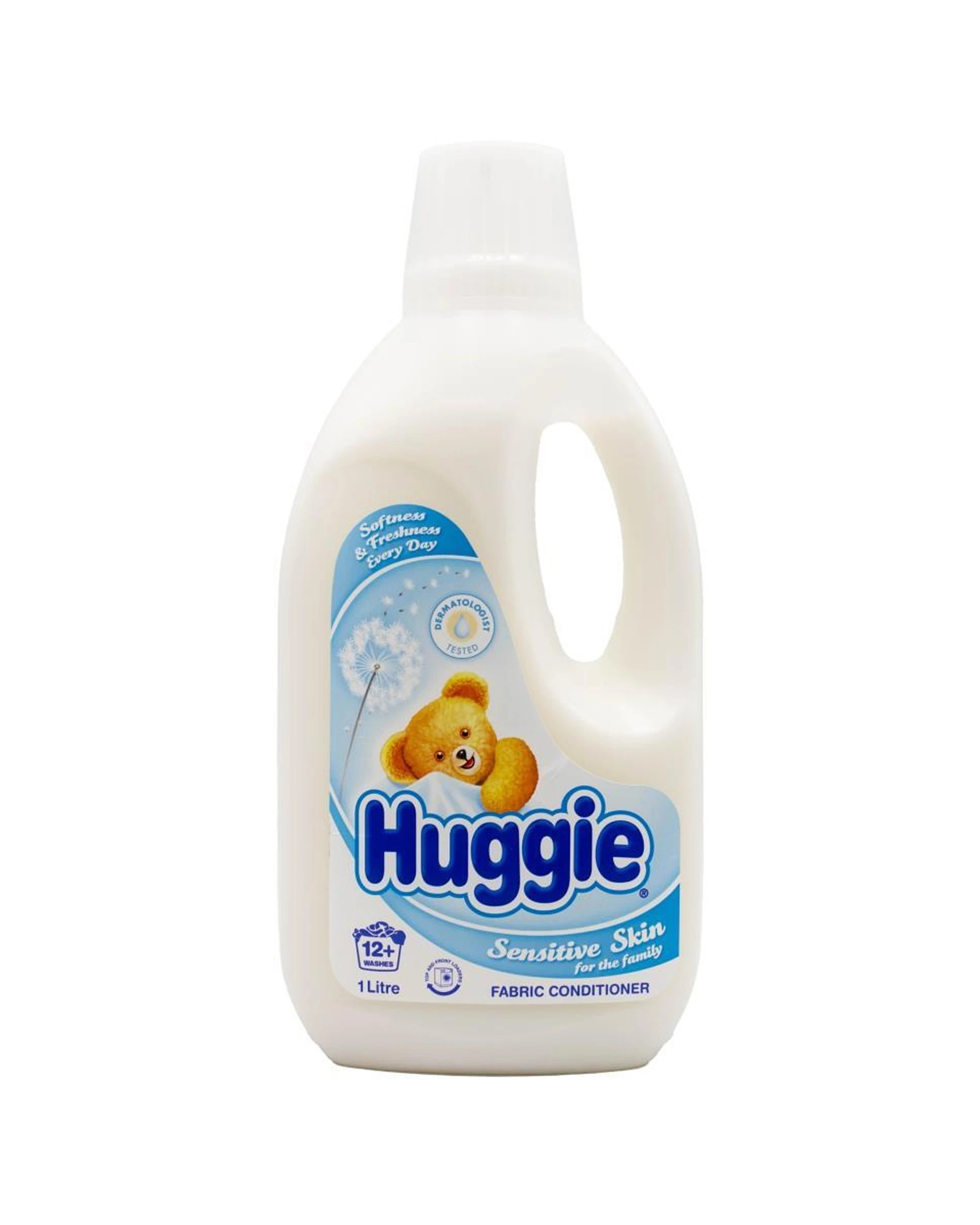2 Huggie 12PK Liquid Laundry Fabric Conditioner For Sensitive Skin 1L - White, 2 of 3