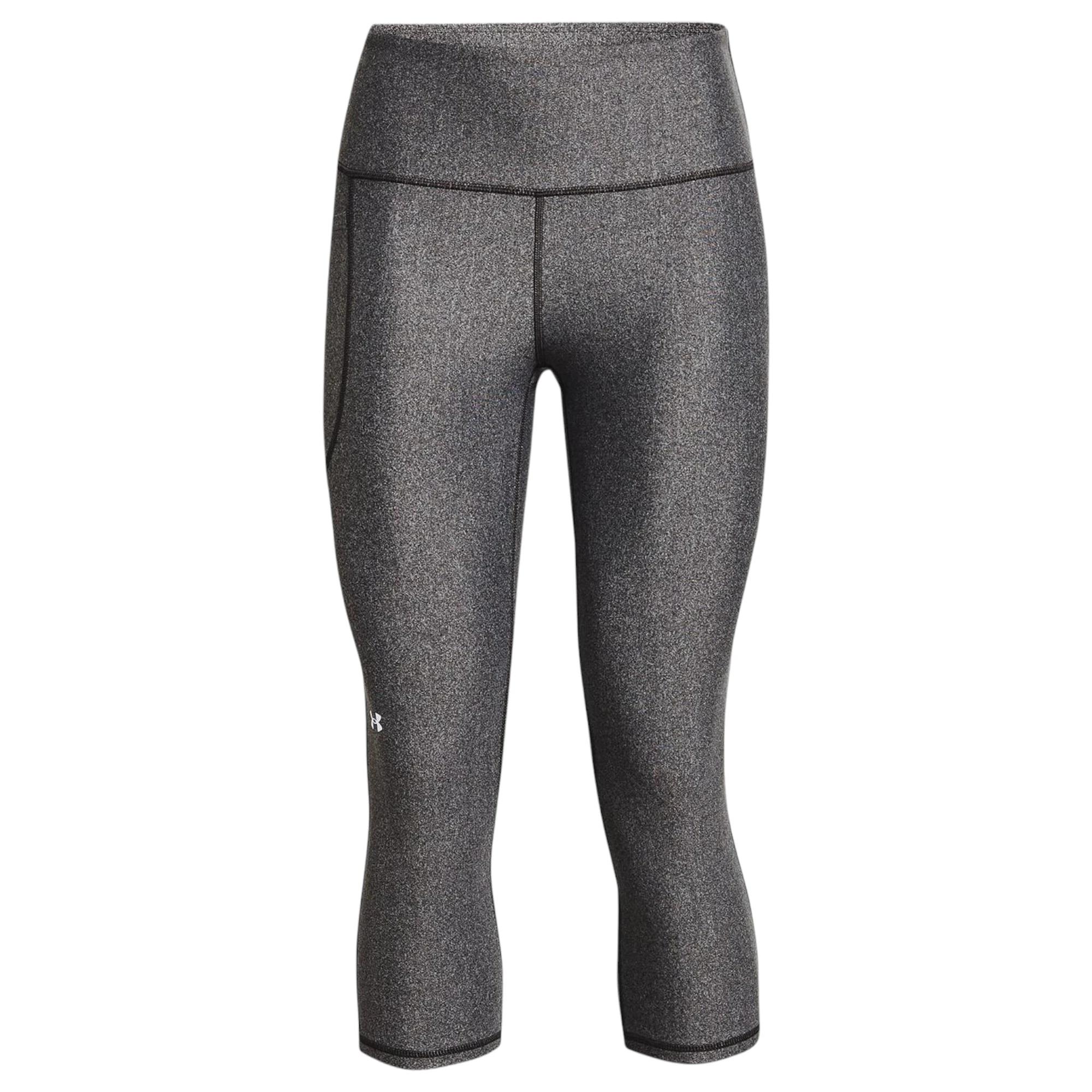 4 Under Armour Womens Hi Tech Capris Charcoal Leggings CHARCOAL, 4 of 6