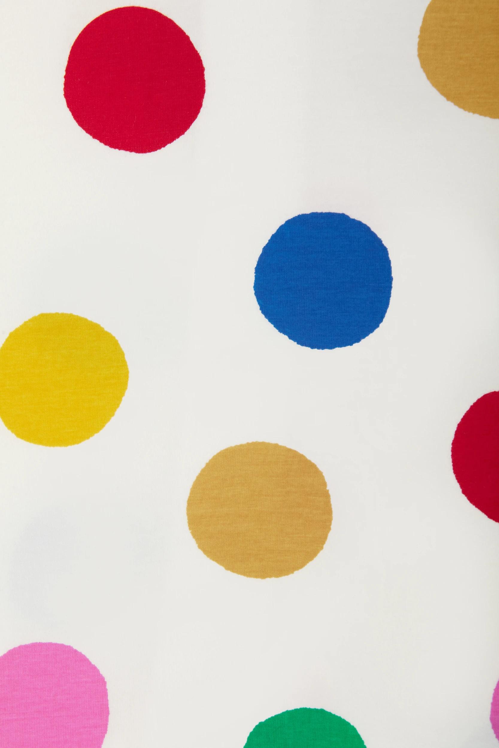 3 Bonds Baby Print Zip Wondersuit Coverall RAINBOW SPOTS, 3 of 4